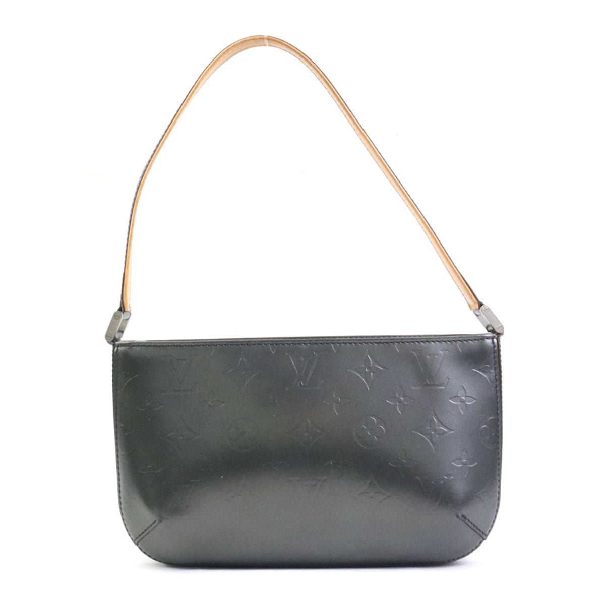Louis Vuitton Black Gray Monogram Mat Shoulder Bag (Pre-Owned)