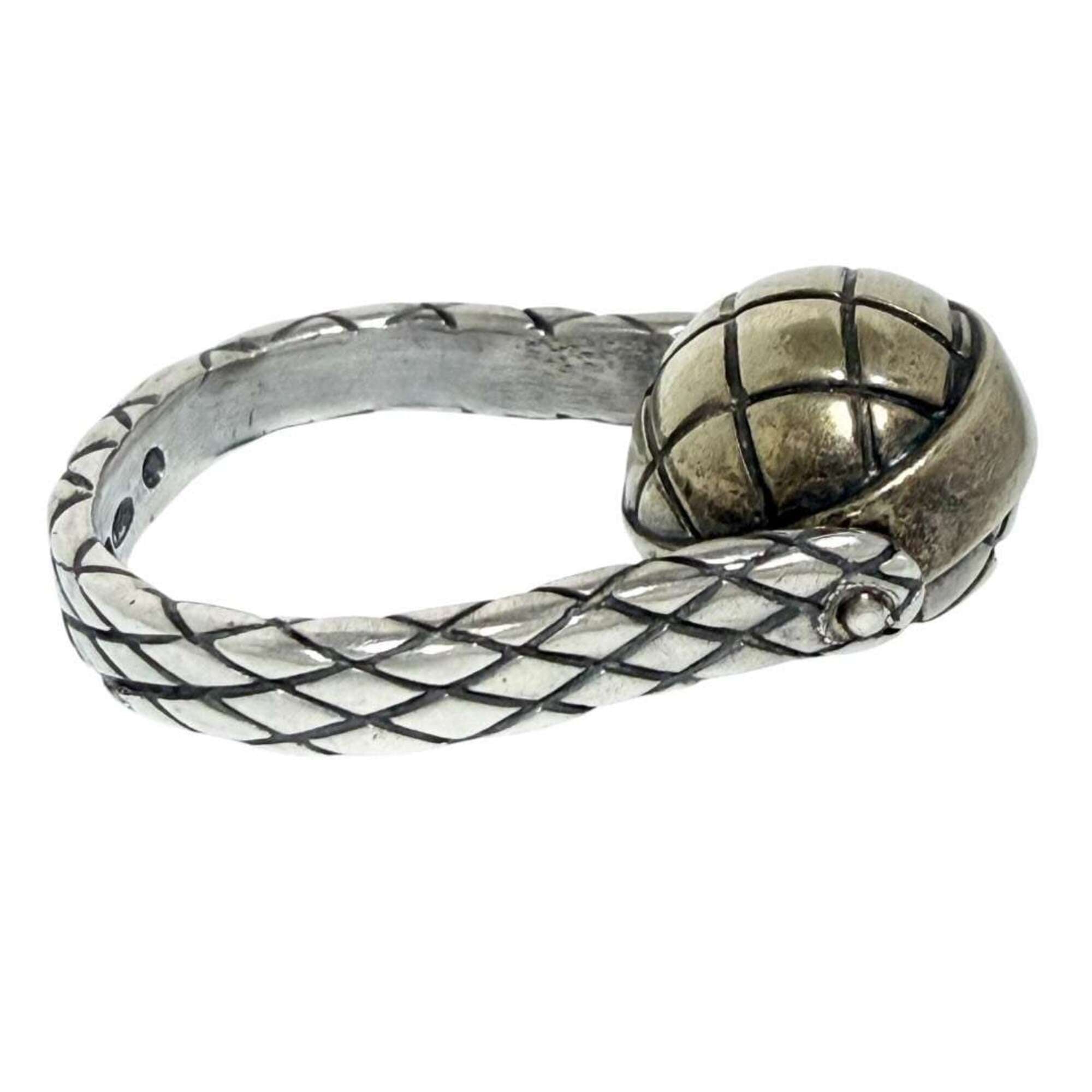 Bottega Veneta Silver 925 Band Ring (Pre-Owned)