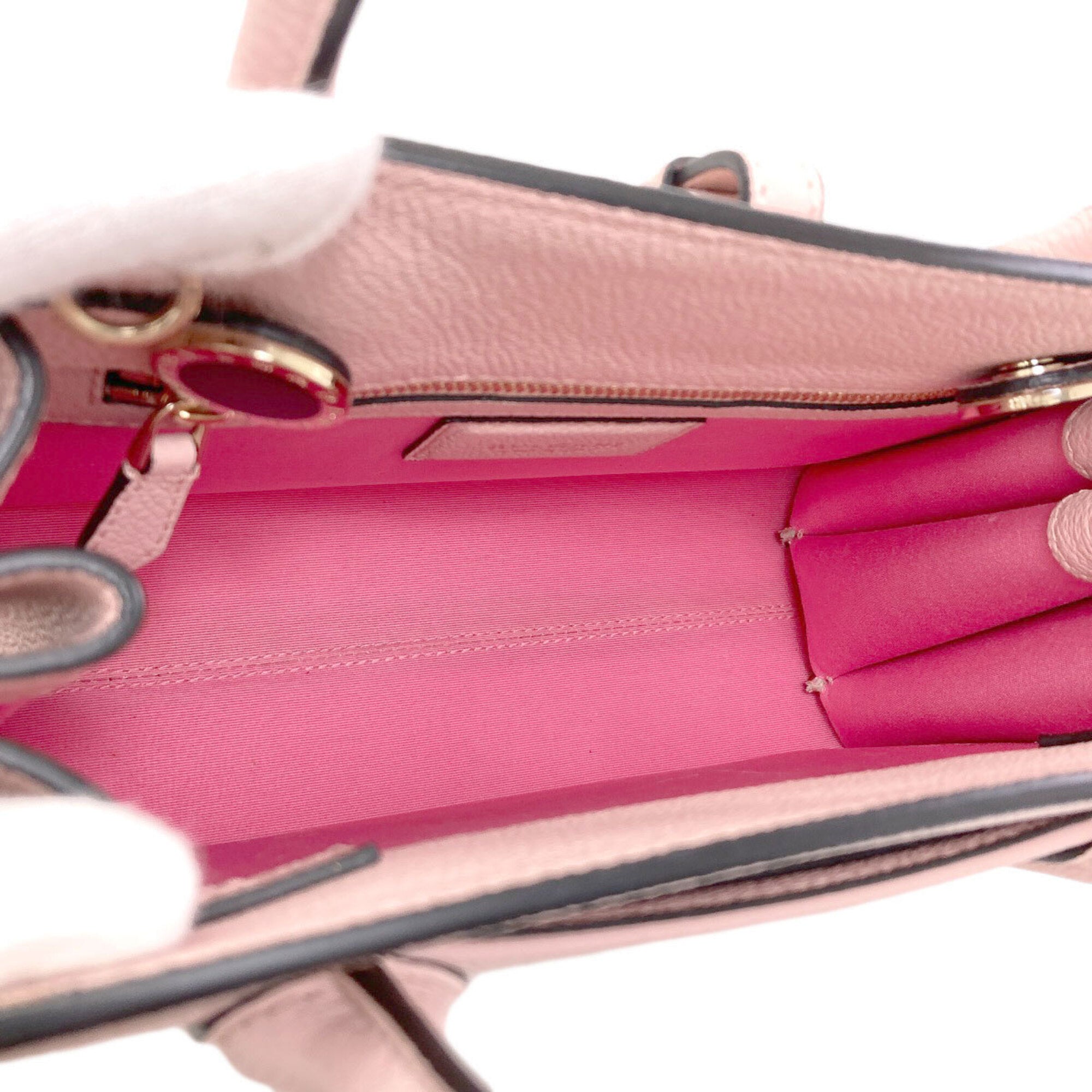 Bvlgari Pink Leather Handbag (Pre-Owned)