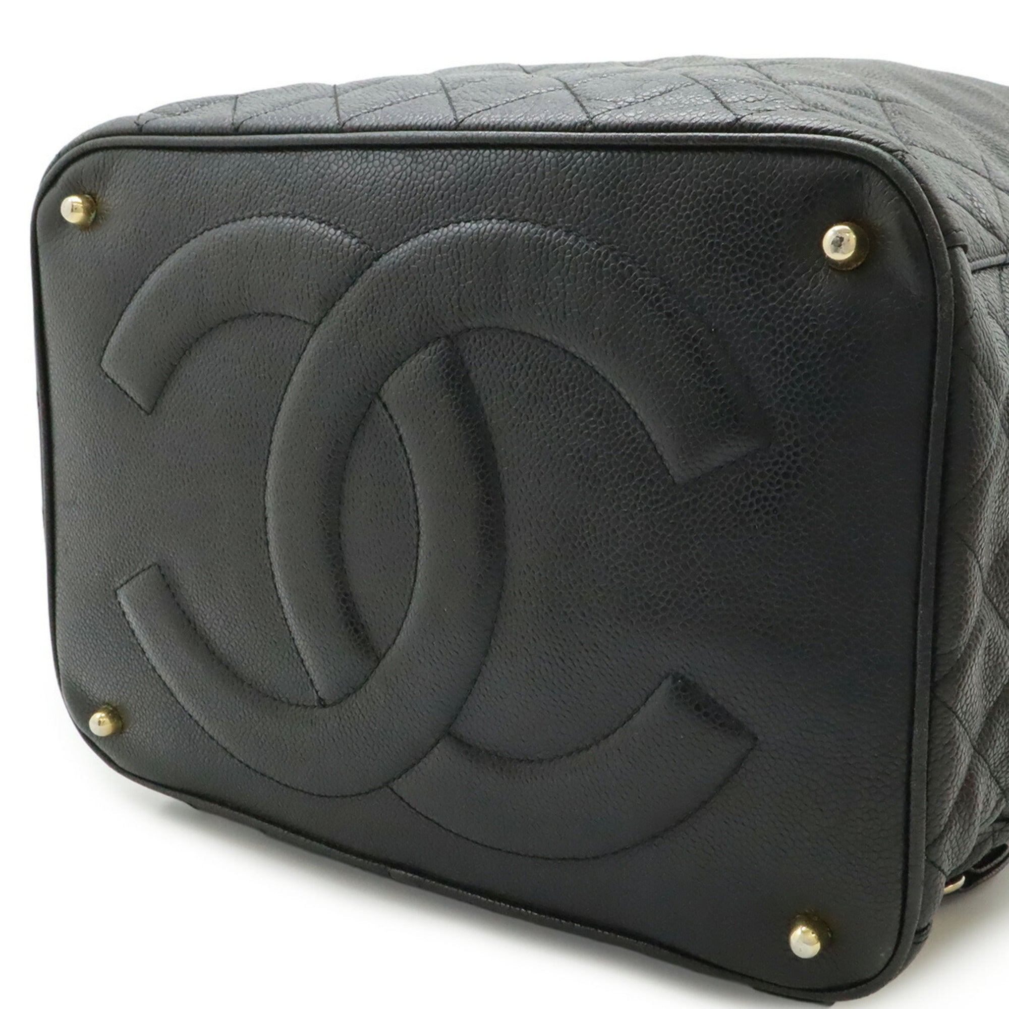Chanel Black Grained Calfskin Backpack (Pre-Owned)