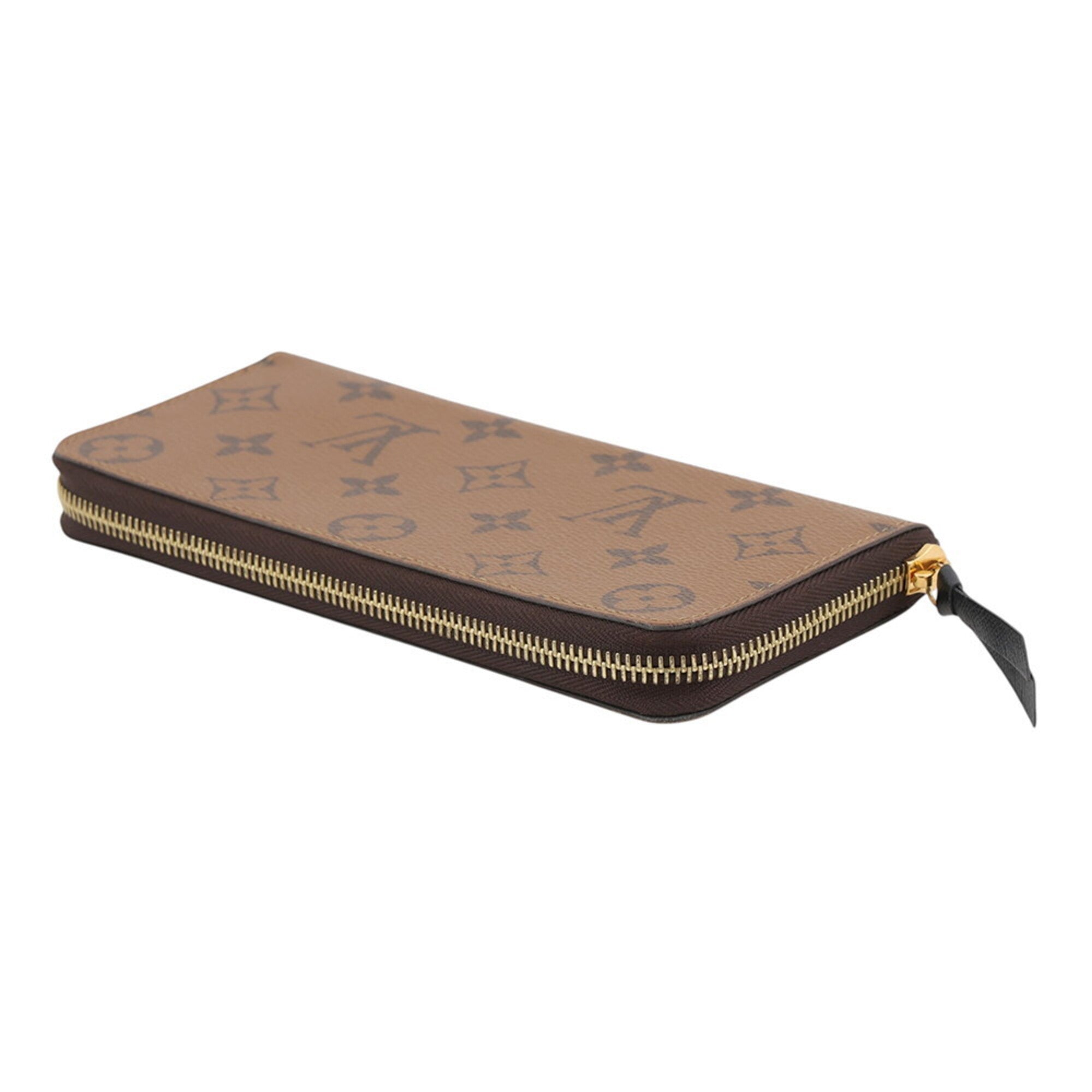 Louis Vuitton Monogram Reverse Black Noir Monogram Reverse Long Wallet (Bi-Fold) (Pre-Owned)
