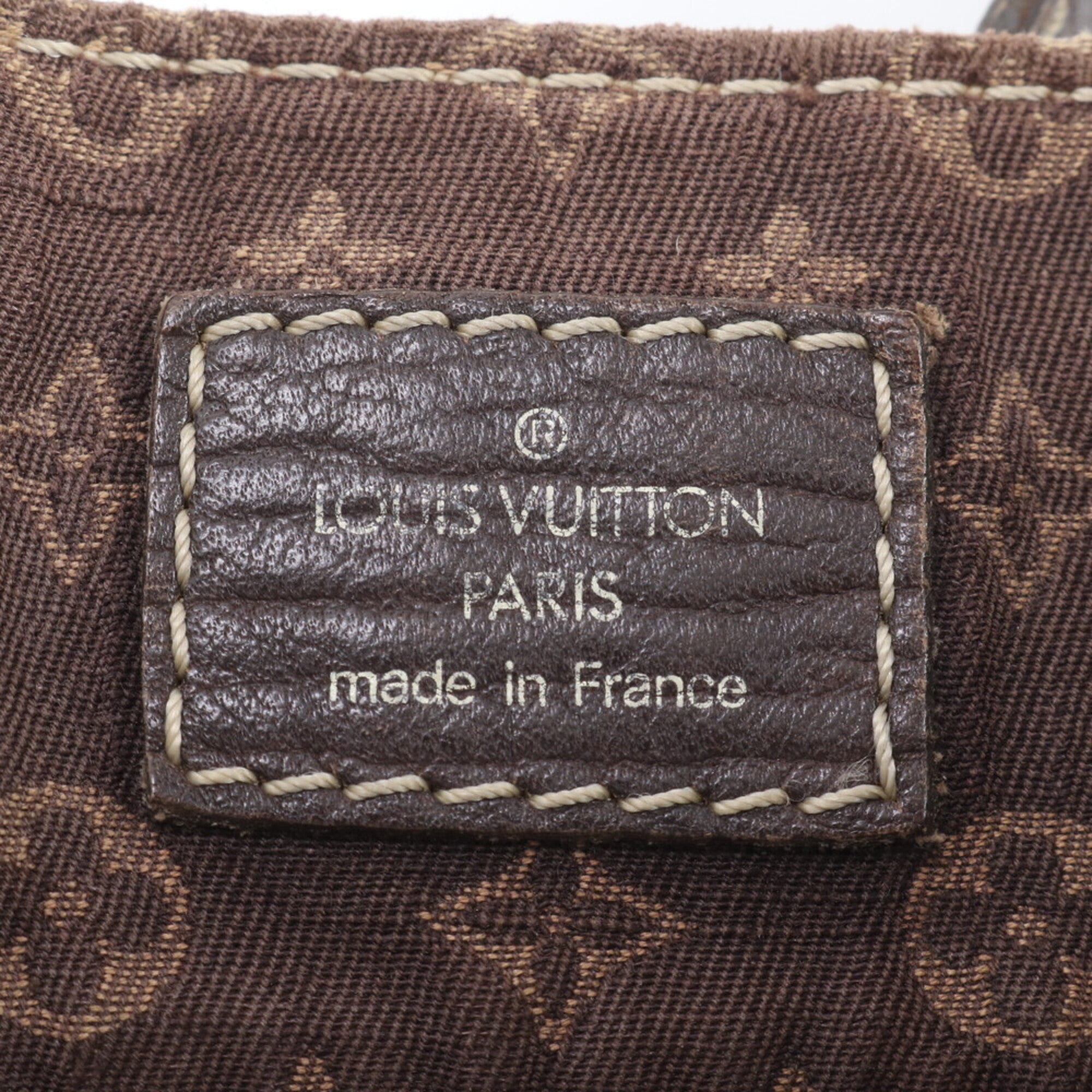 Louis Vuitton Monogram Mini Initials Ebene Leather Canvas Tote Bag (Pre-Owned)