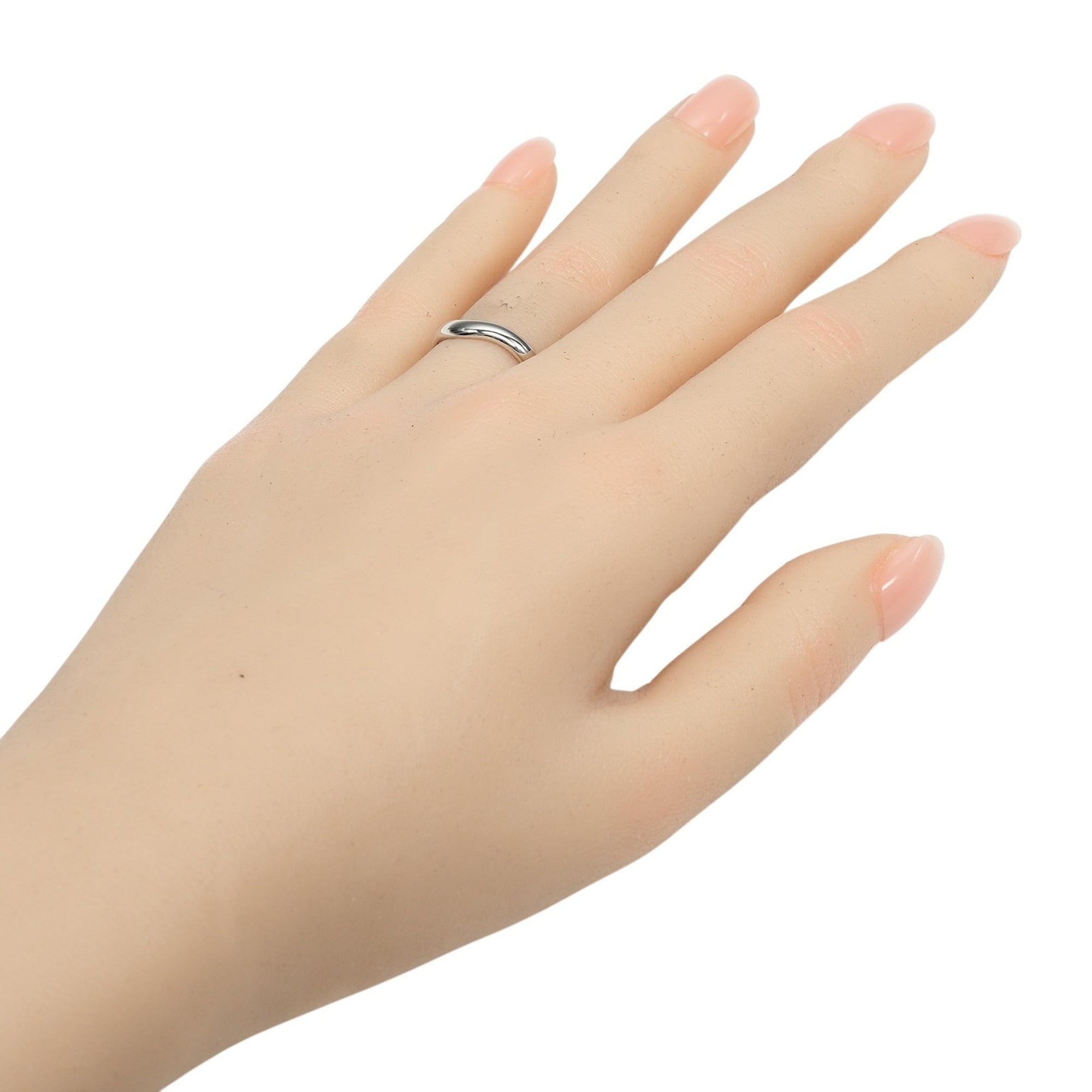 Tiffany Platinum Platinum 950 Band Ring (Pre-Owned)