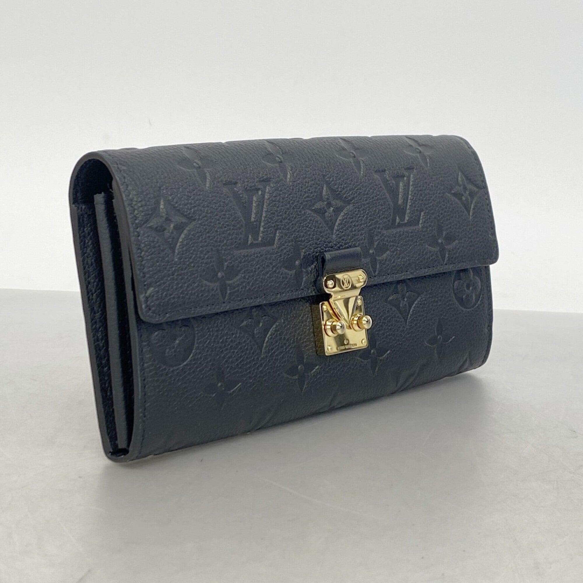 Louis Vuitton Noir Long Wallet (Bi-Fold) (Pre-Owned)