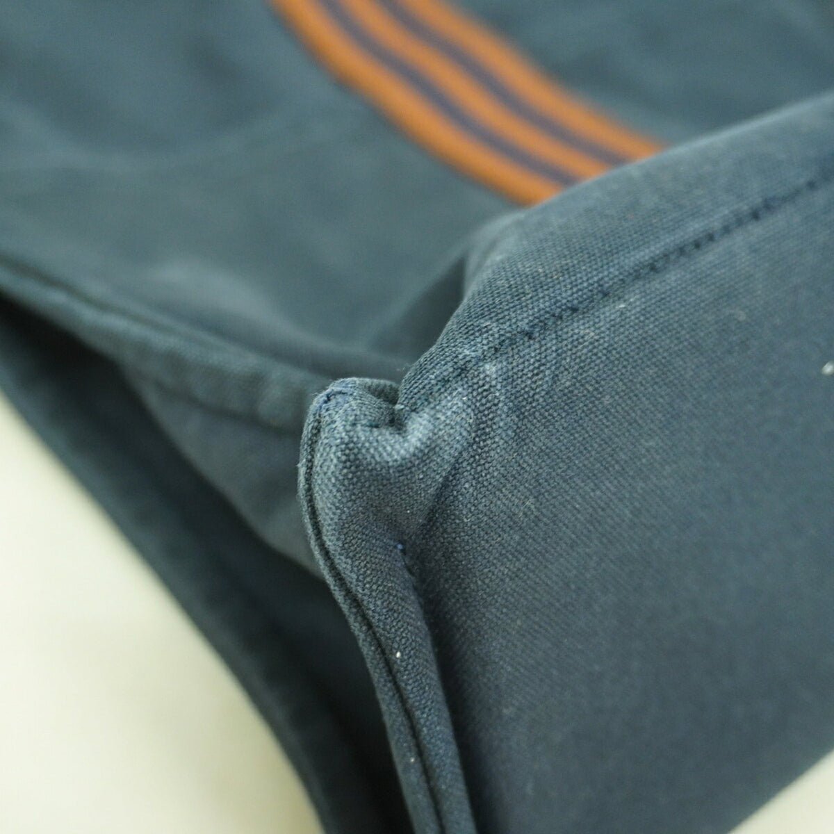 Hermes Navy Canvas Tote Bag (Pre-Owned)