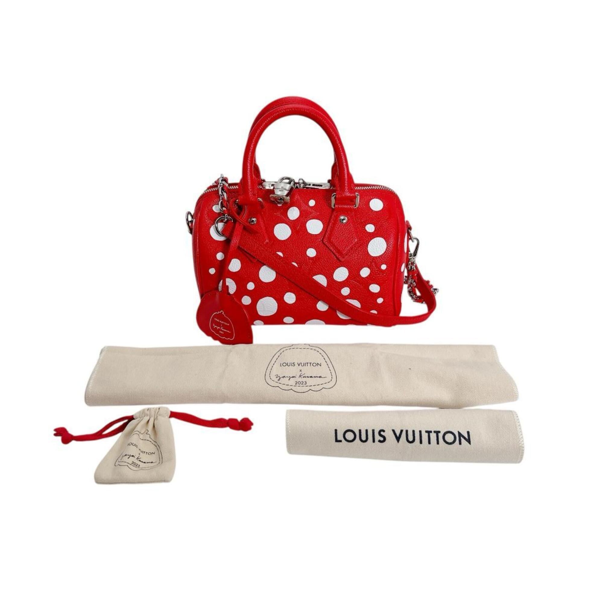 Louis Vuitton Red Color Monogram Empreinte Handbag (Pre-Owned)