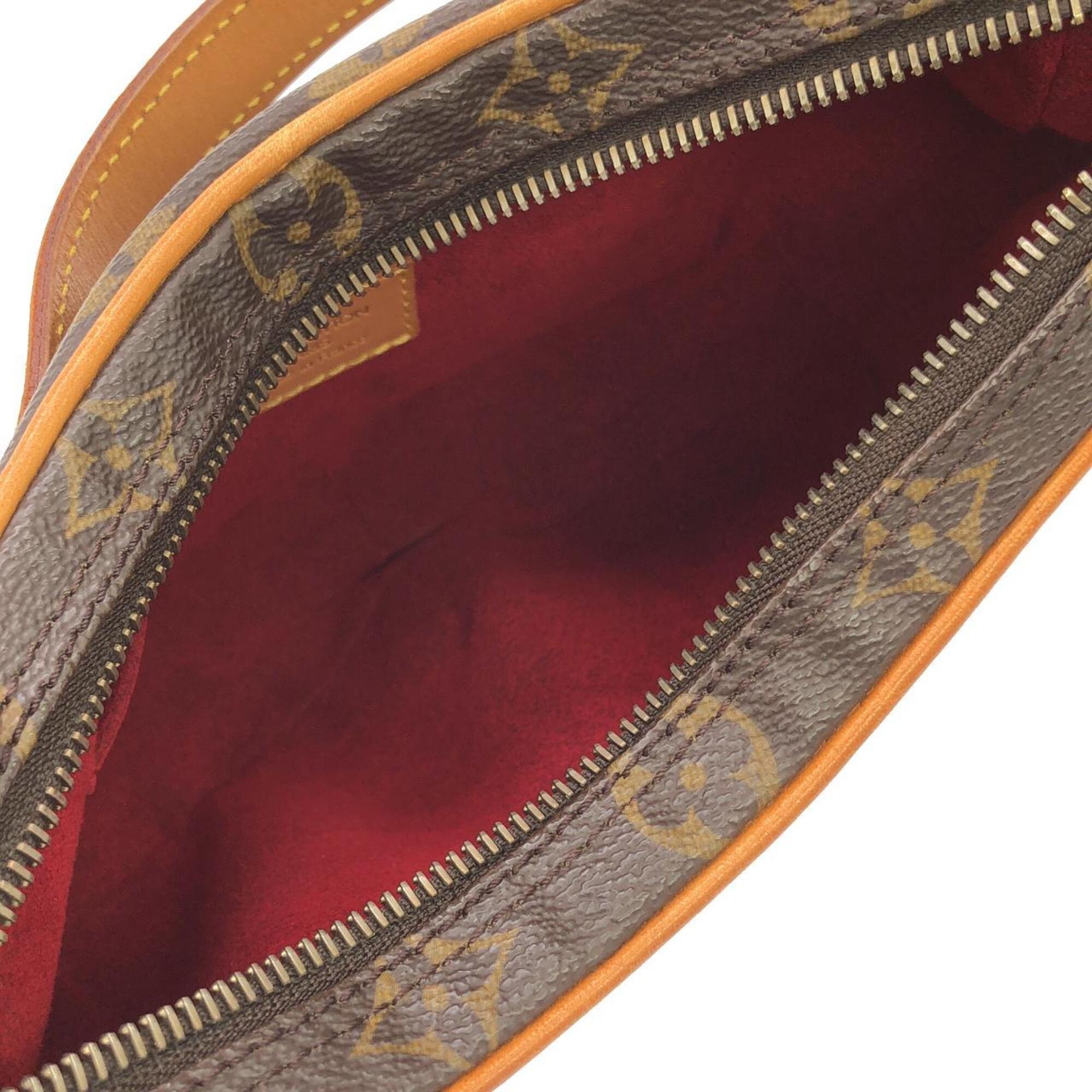 Louis Vuitton Brown Coated Canvas Pochette Shoulder Bag (Pre-Owned)