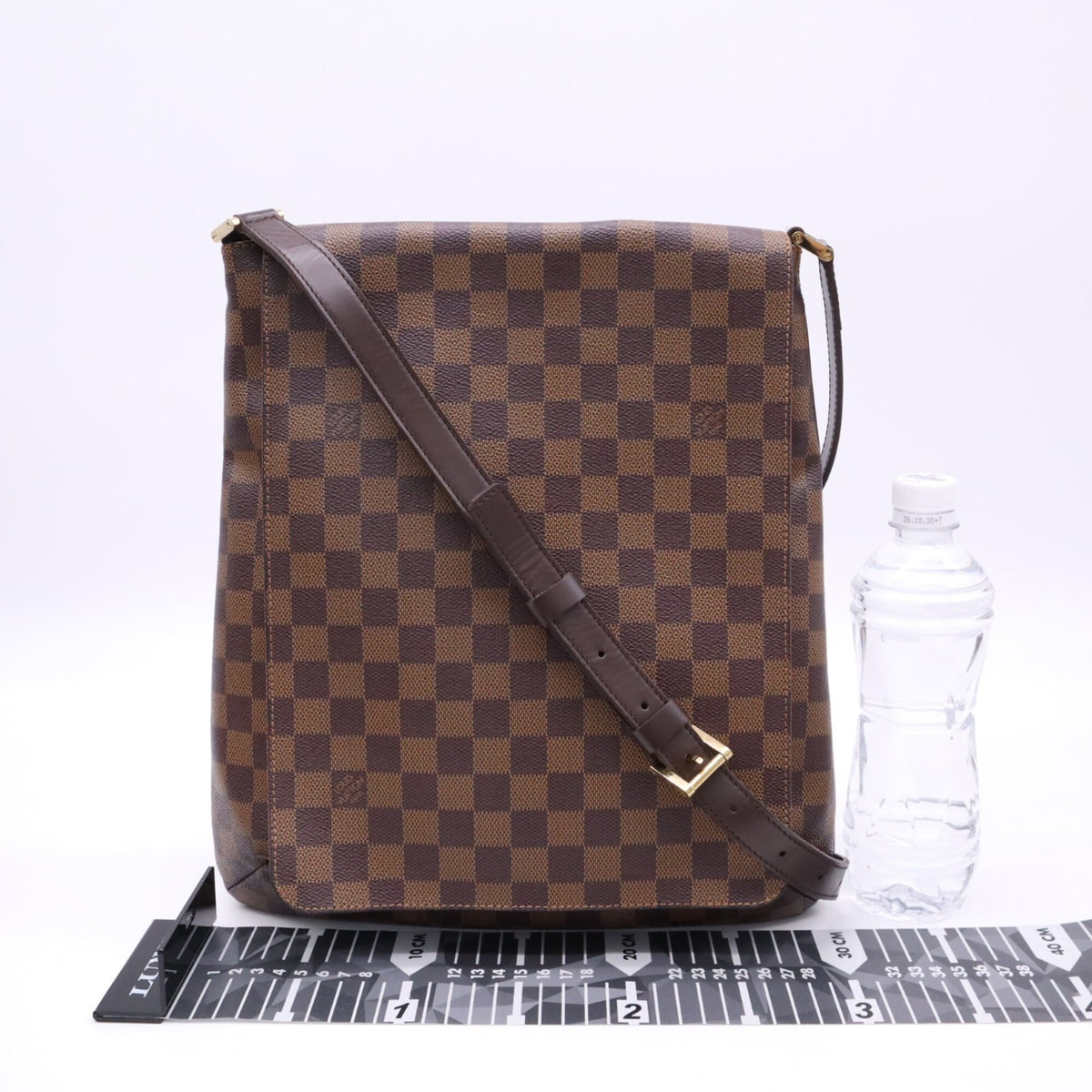 Louis Vuitton Damier Beige Brown Coated Canvas Leather Handbag (Pre-Owned)