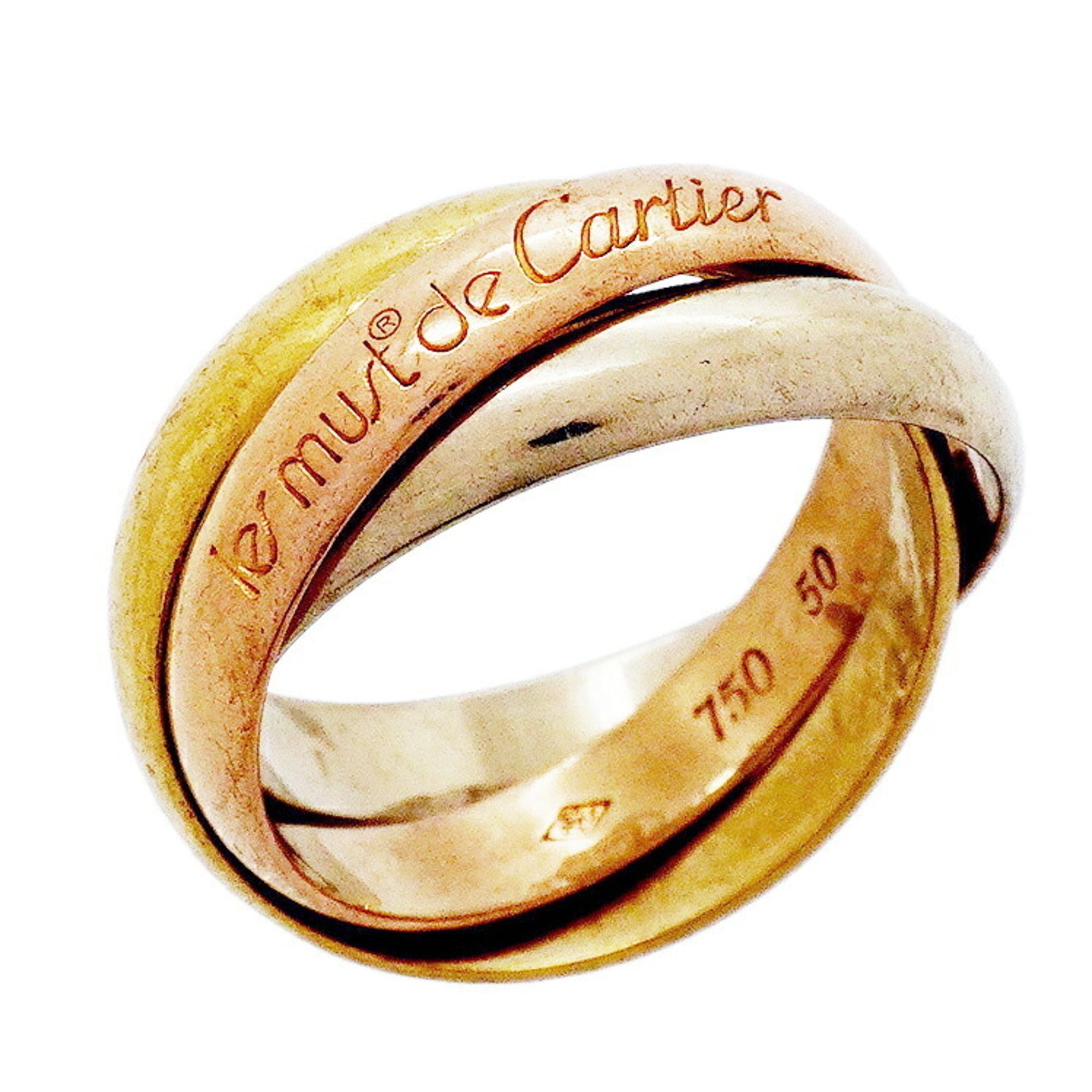 Cartier Yellow Gold (18K) Pink Gold (18K) White Gold (18K) Band Ring (Pre-Owned)