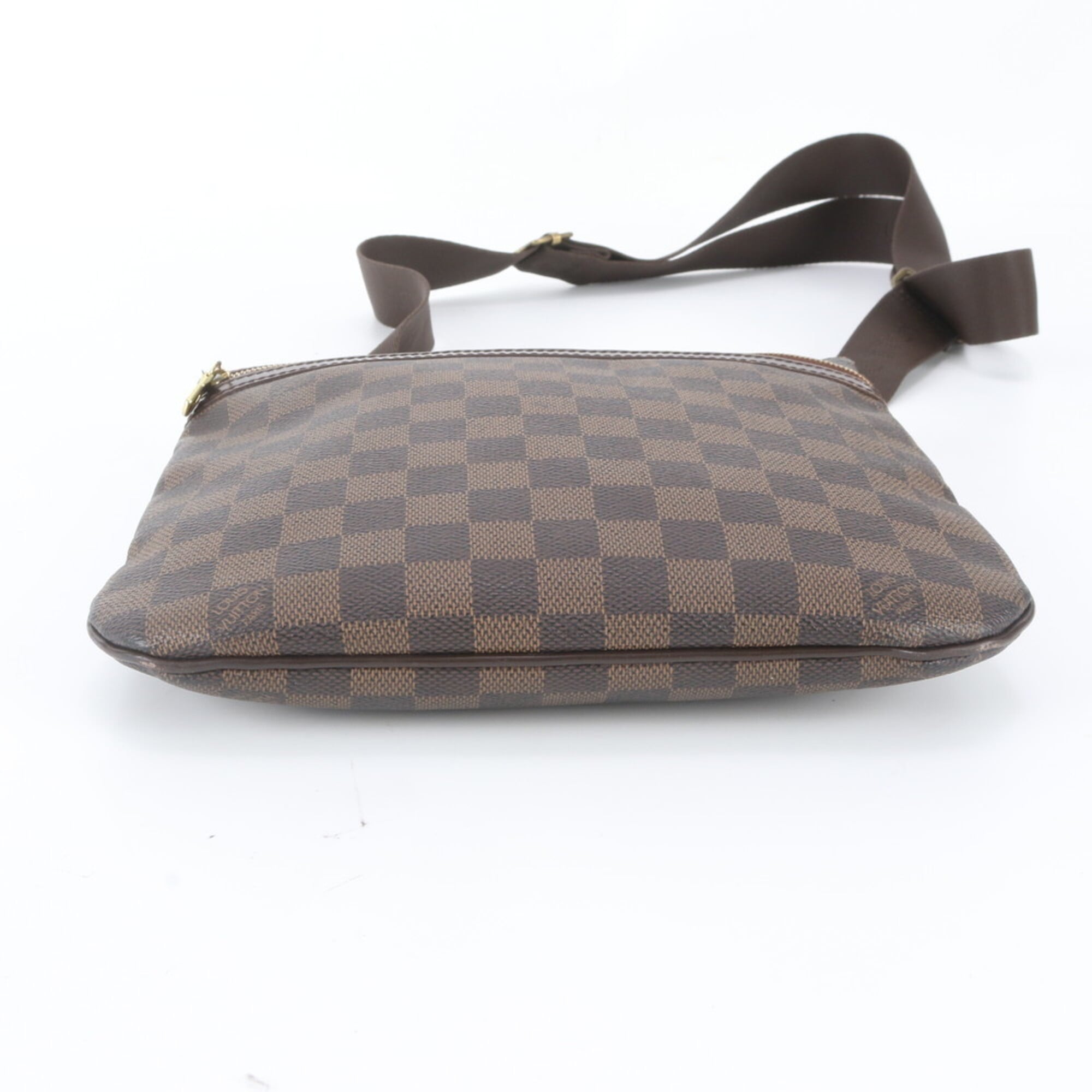 Louis Vuitton Brown Damier Canvas Ebene Leather Pochette Shoulder Bag (Pre-Owned)