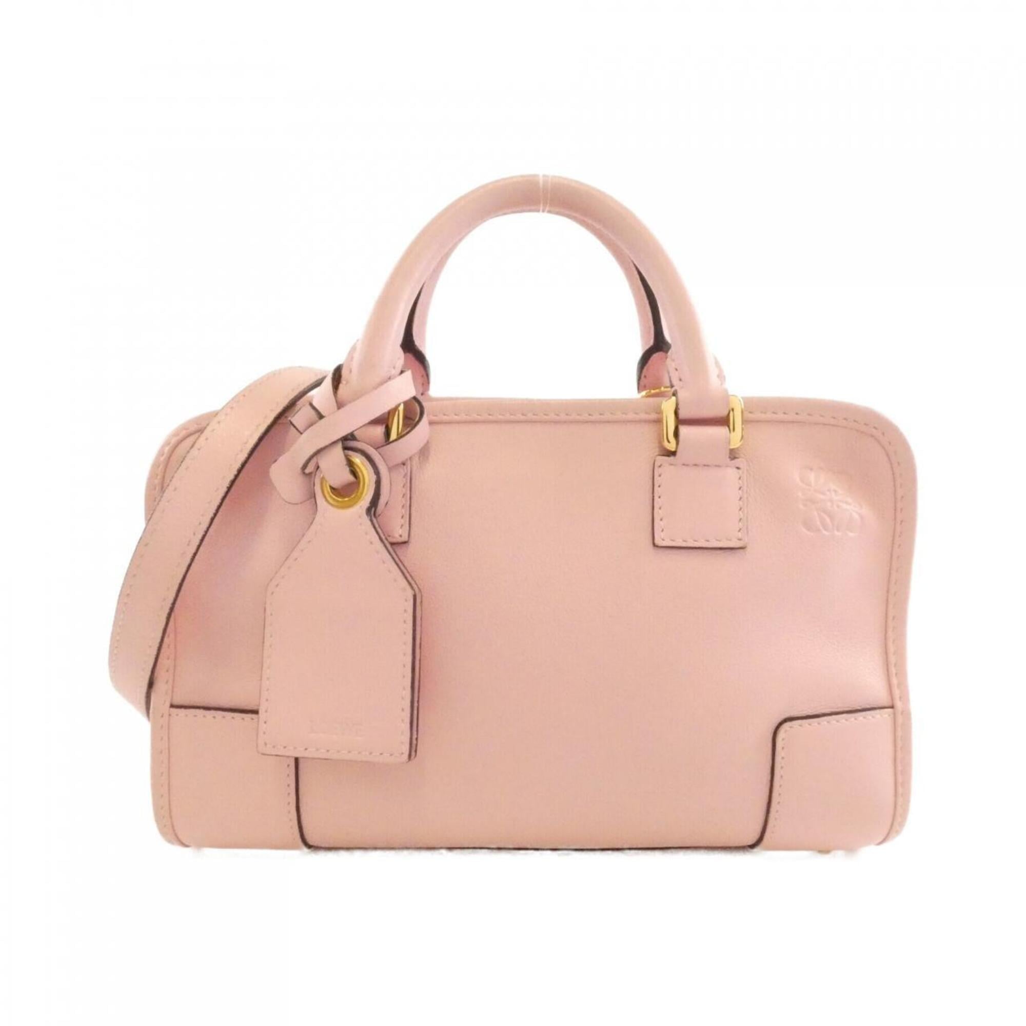 Loewe Pink Leather Handbag (Pre-Owned)