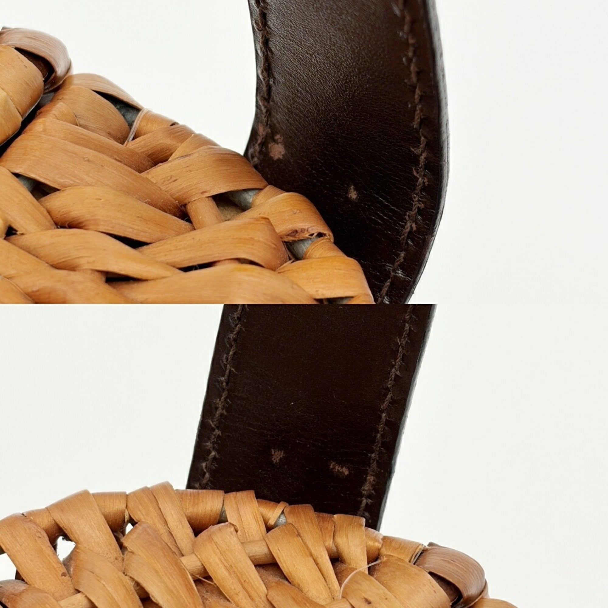 Fendi Brown Dark Brown Wisteria Vine Leather Basket (Pre-Owned)