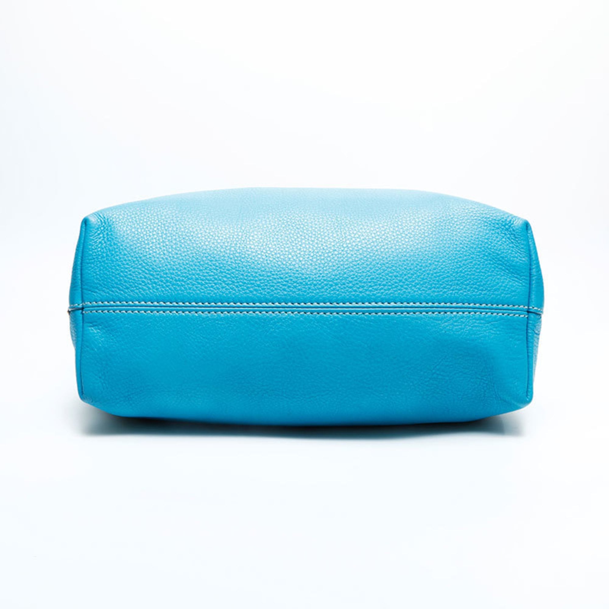 Prada Blue Leather Handbag (Pre-Owned)