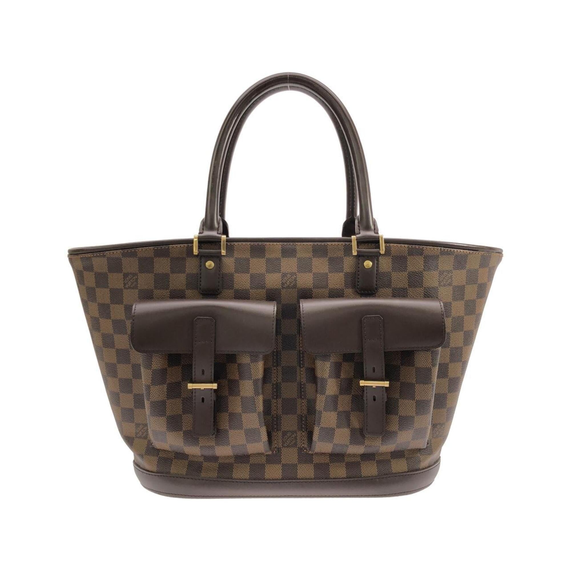 Louis Vuitton Ebene Coated Canvas Handbag Pouch (Pre-Owned)