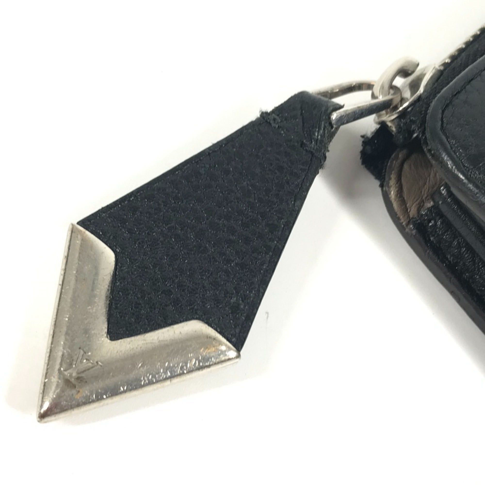 Louis Vuitton Black Leather Long Wallet (Bi-Fold) (Pre-Owned)