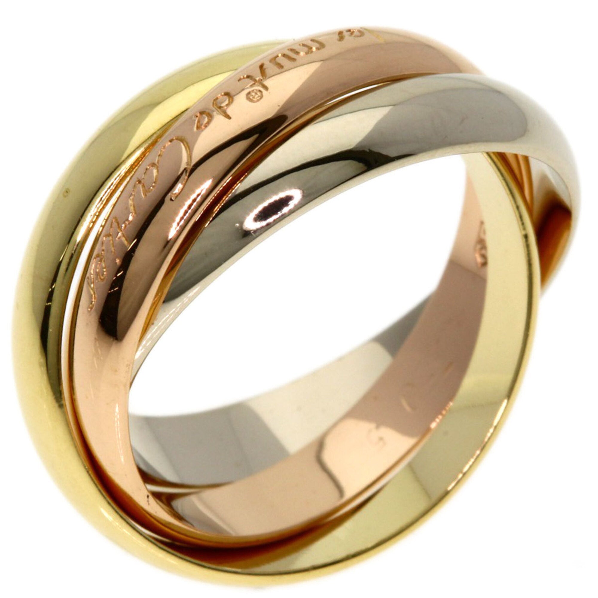 Cartier Trinity Yellow Gold (18K) Pink Gold (18K) White Gold (18K) Band Ring (Pre-Owned)