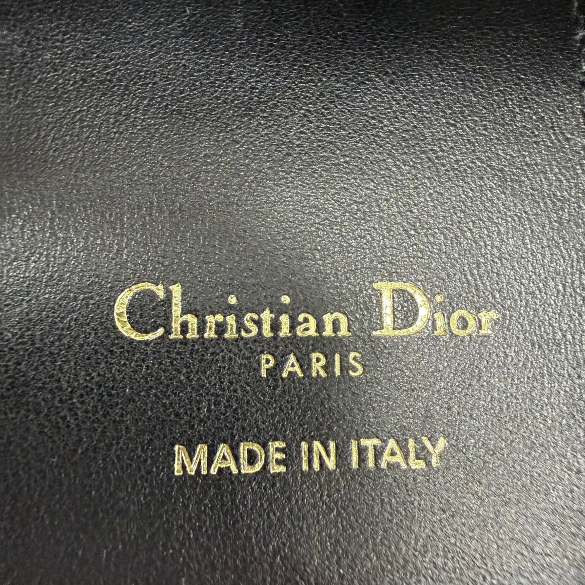 Christian Dior Black Leather Wallet (Tri-Fold) (Pre-Owned)
