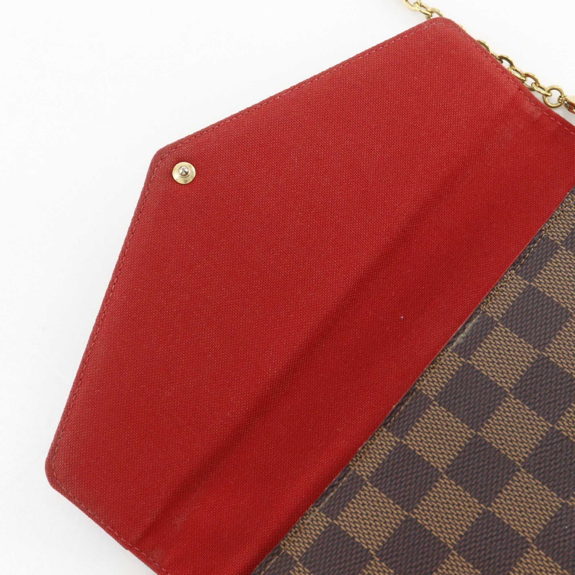 Louis Vuitton Brown Damier Canvas Pochette Pouch Shoulder Bag (Pre-Owned)