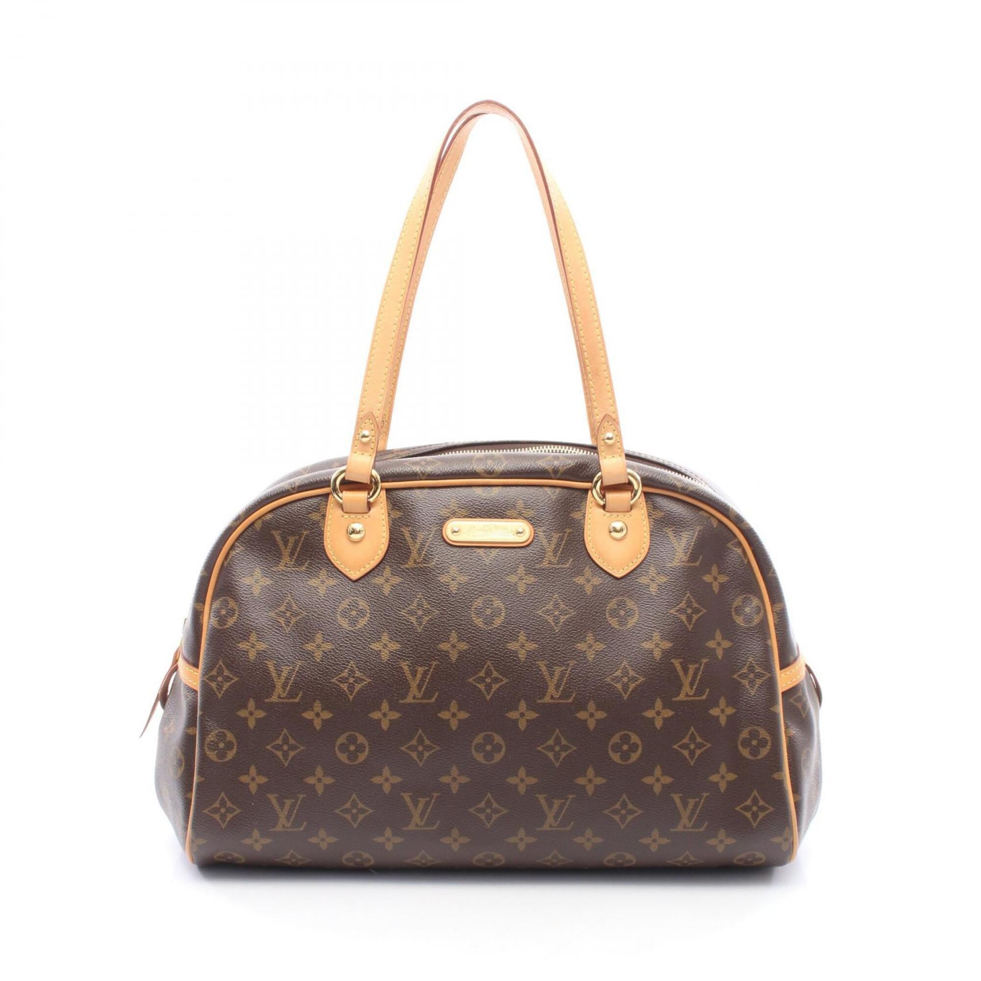 Louis Vuitton Brown Monogram Monogram Leather Handbag Shoulder Bag (Pre-Owned)