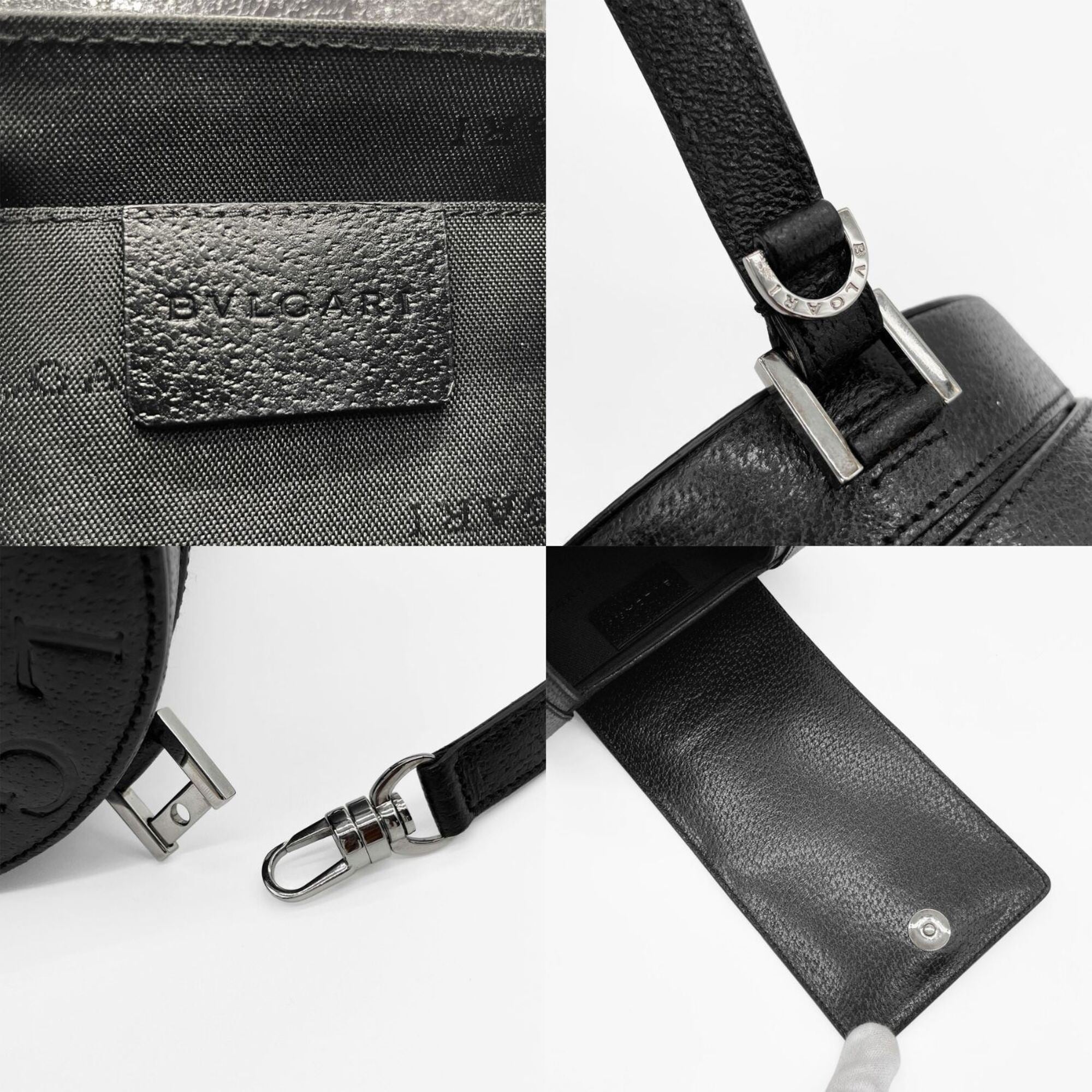 Bvlgari Black Leather Handbag (Pre-Owned)
