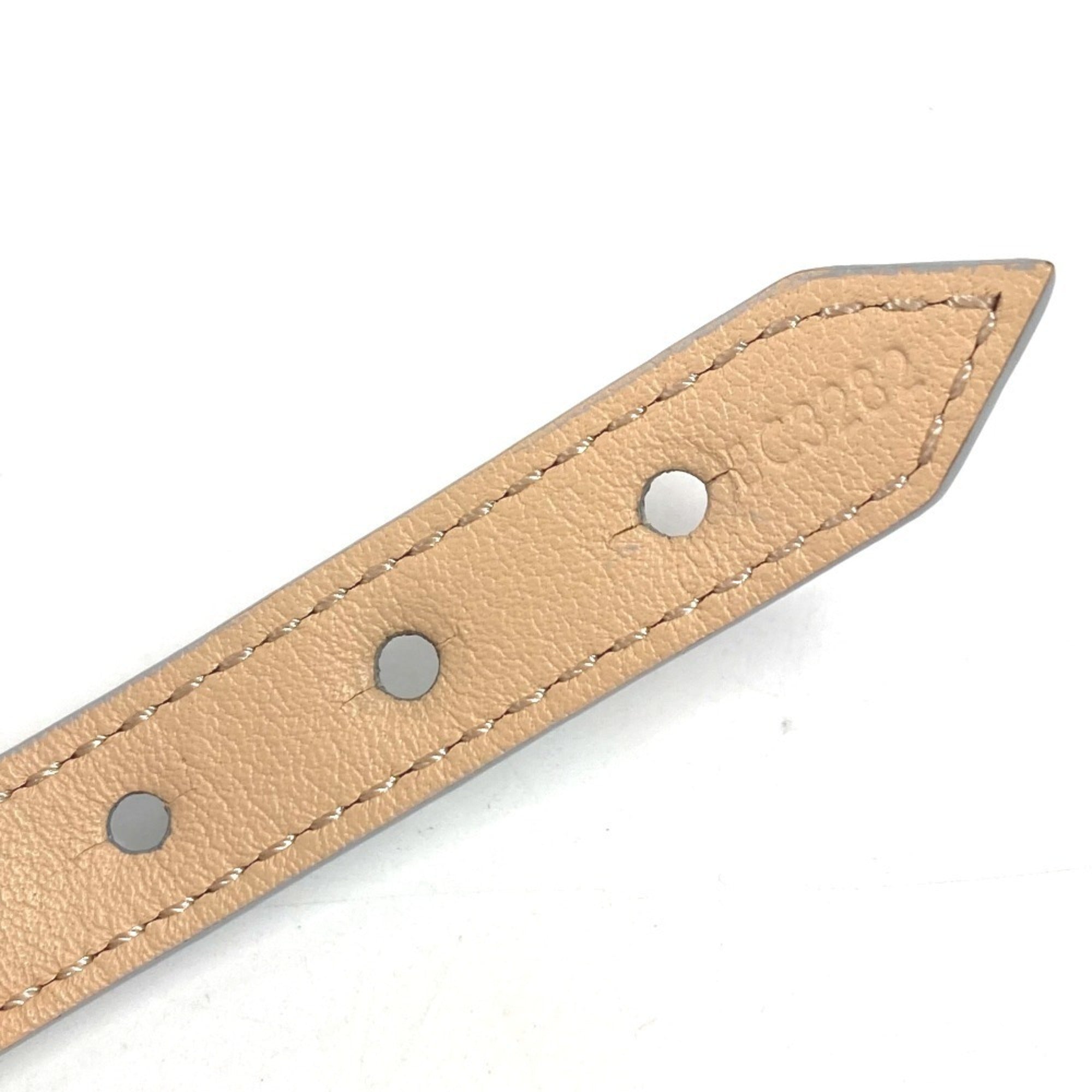 Louis Vuitton Light Blue Leather Charm Bracelet (Pre-Owned)
