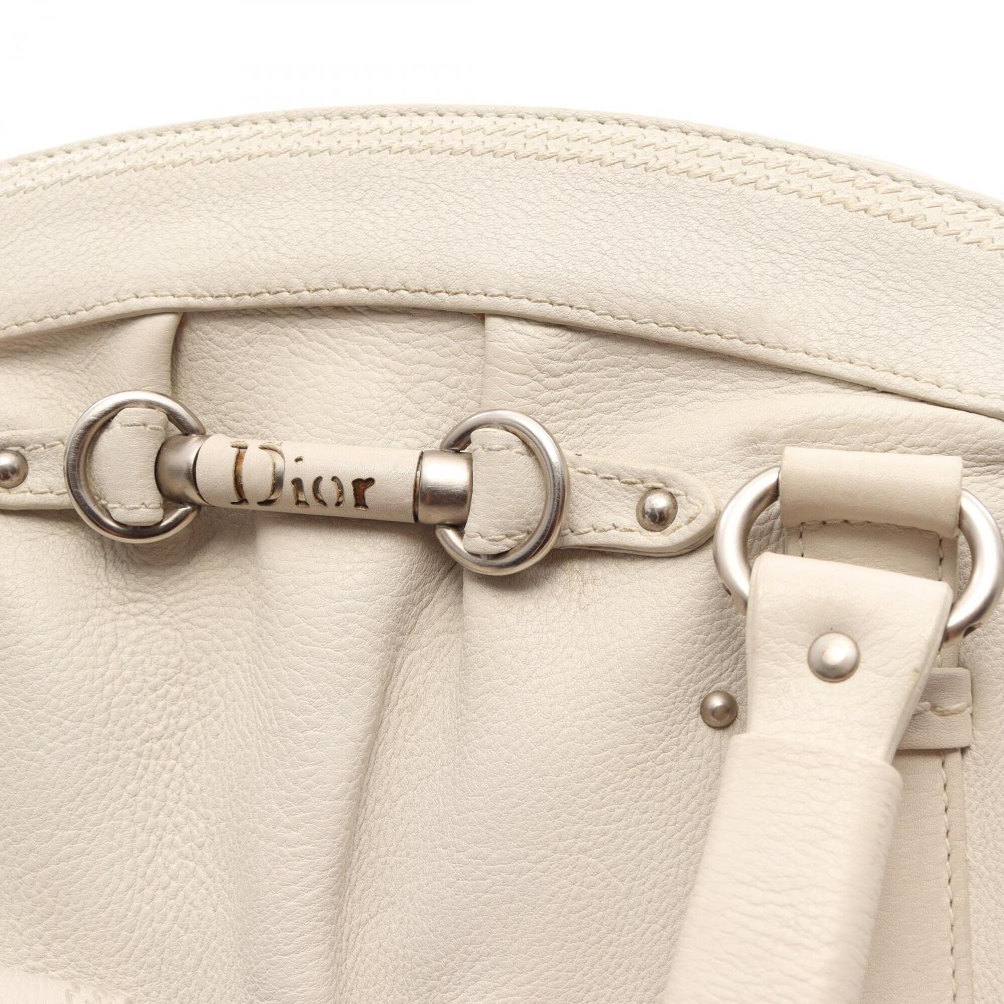 Christian Dior White Leather Handbag (Pre-Owned)