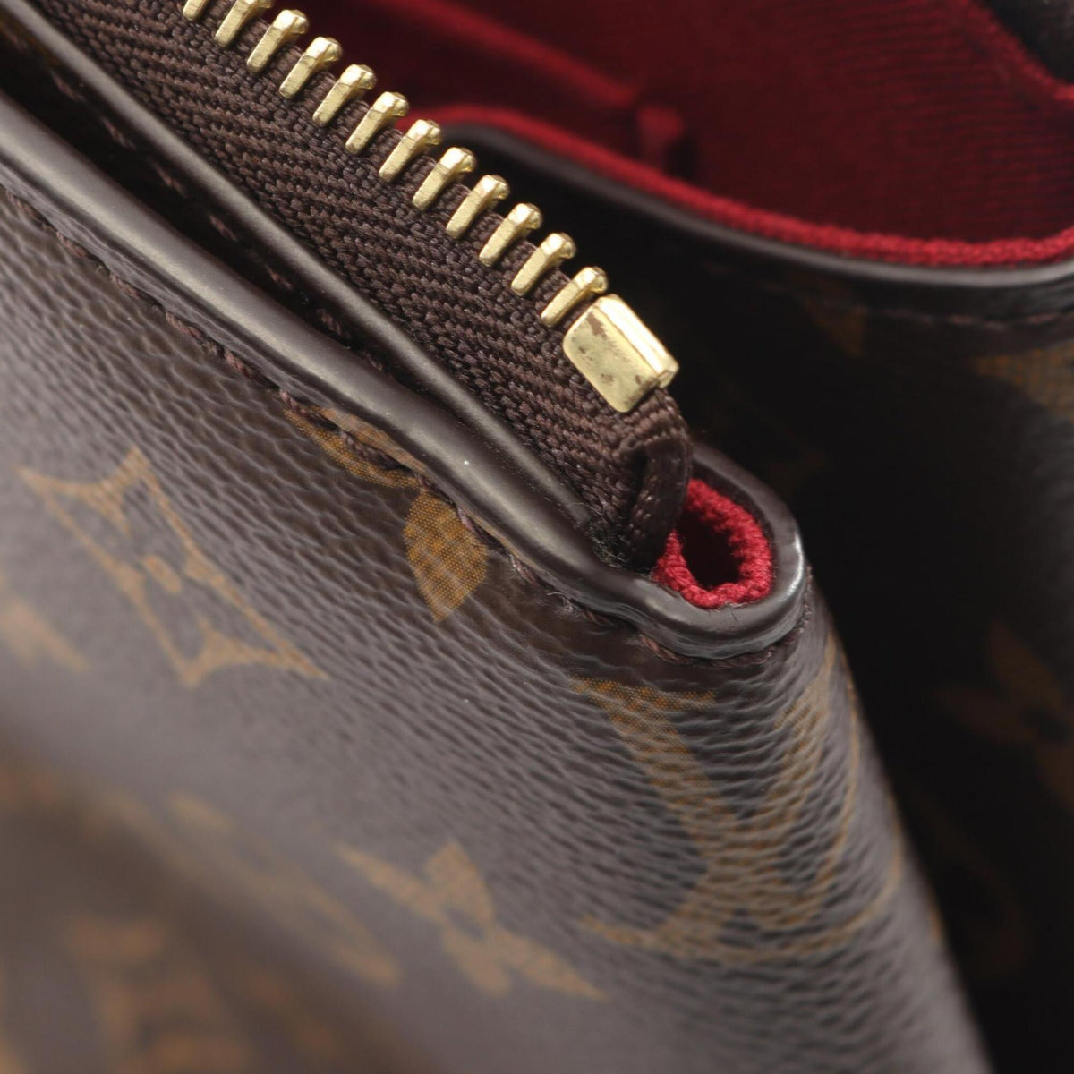 Louis Vuitton Monogram Brown Coated Canvas Leather Handbag (Pre-Owned)
