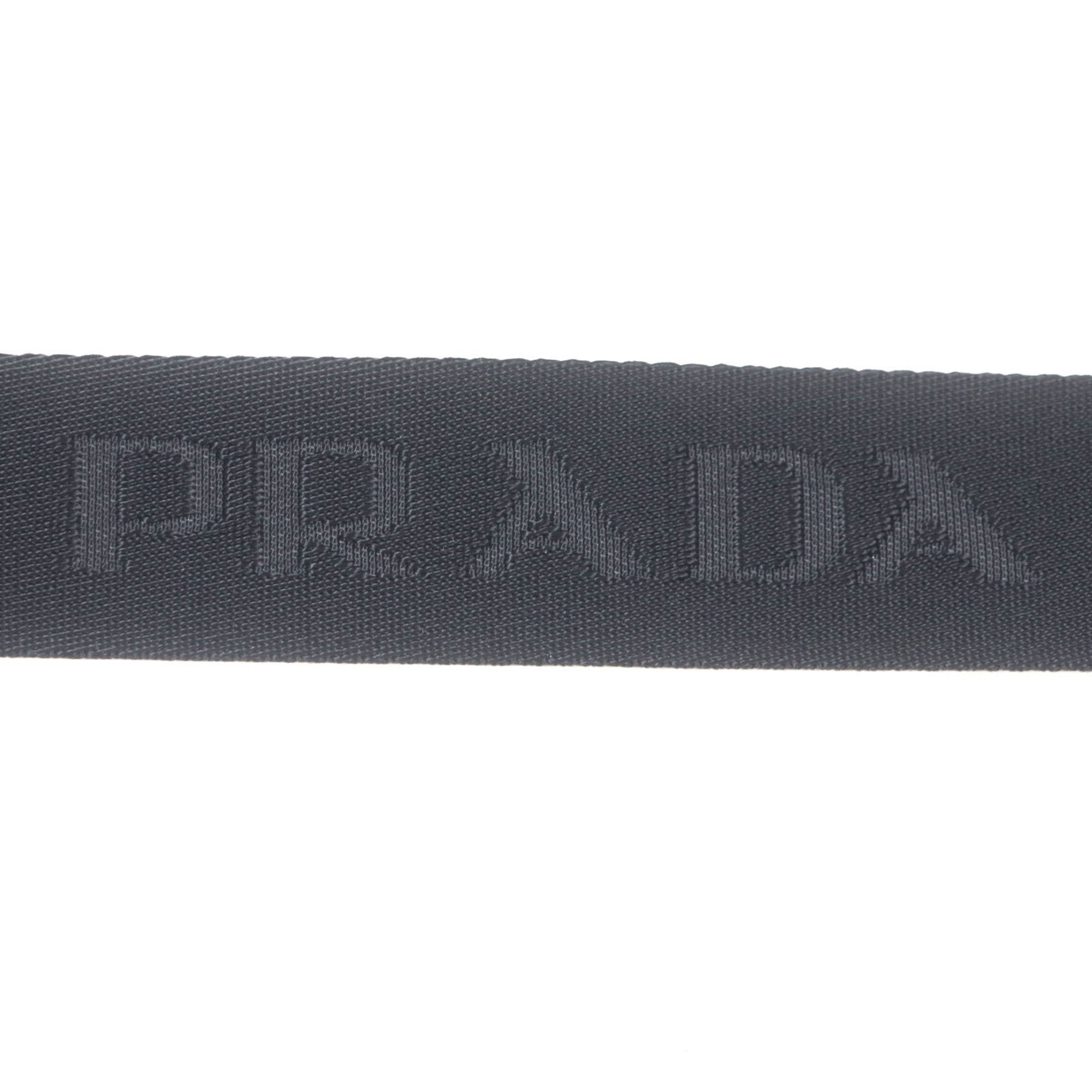 Prada Black Nylon Saffiano Shoulder Bag (Pre-Owned)