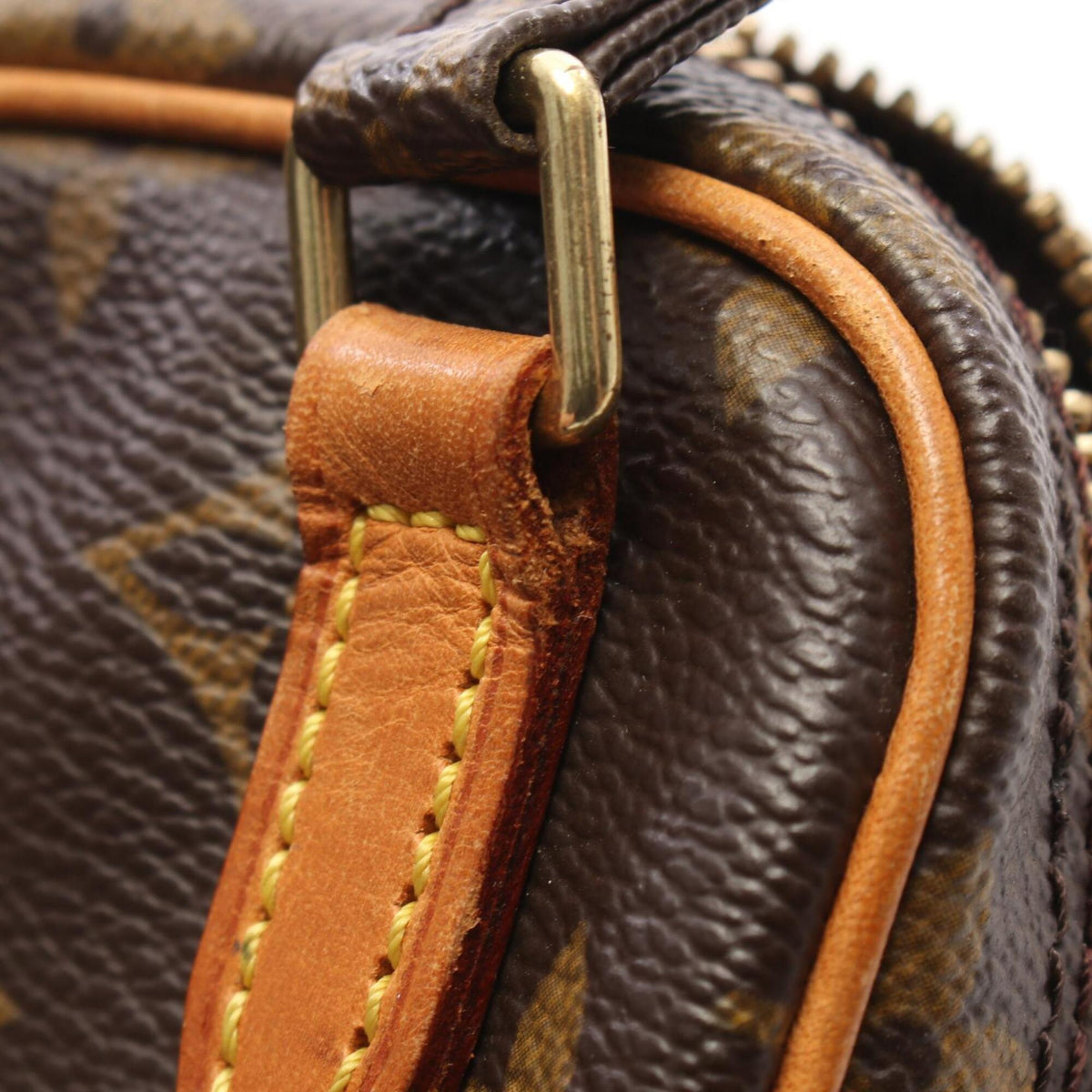 Louis Vuitton Brown Monogram Coated Canvas Handbag Shoulder Bag (Pre-Owned)