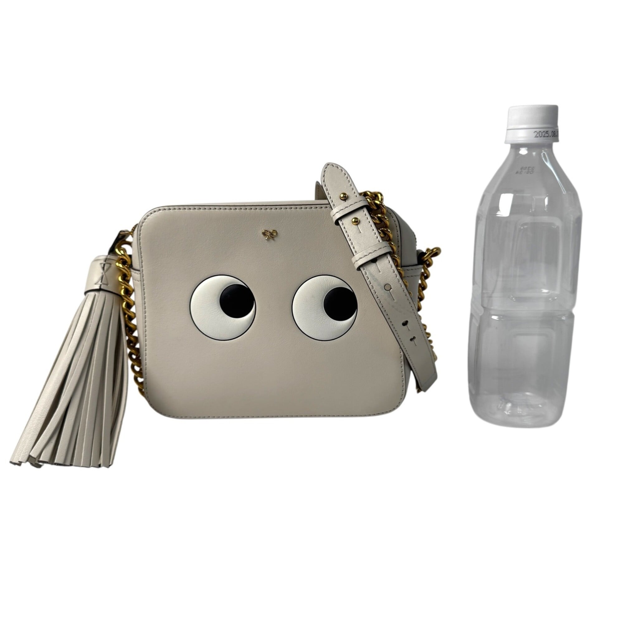 Anya Hindmarch Ivory Leather Shoulder Bag (Pre-Owned)