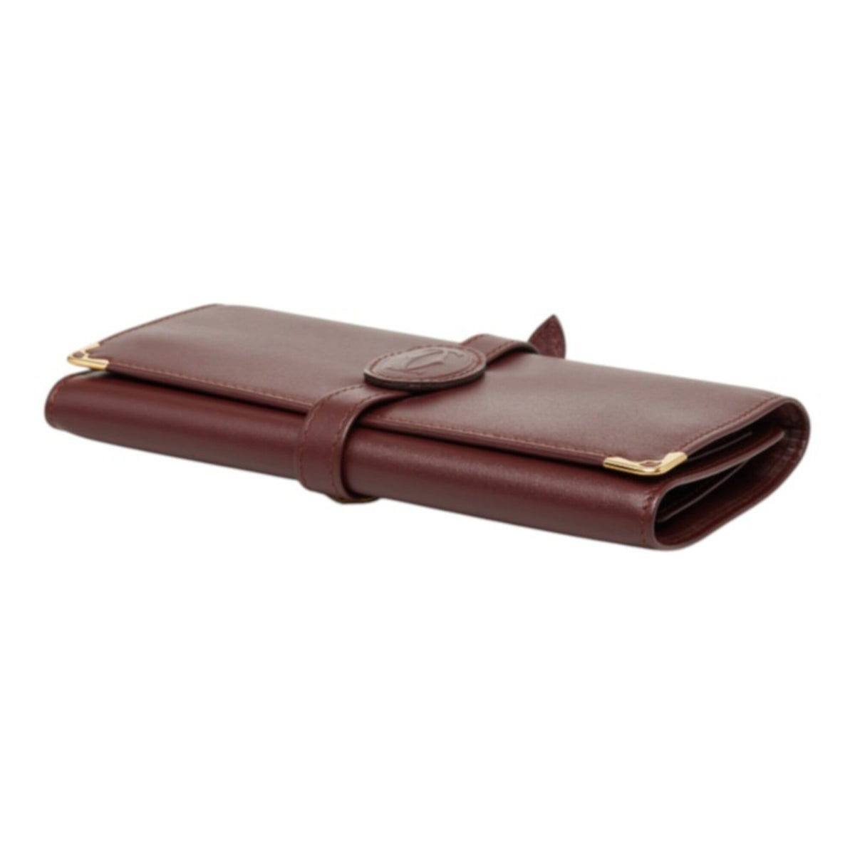 Cartier Wine Red Leather Pouch (Pre-Owned)