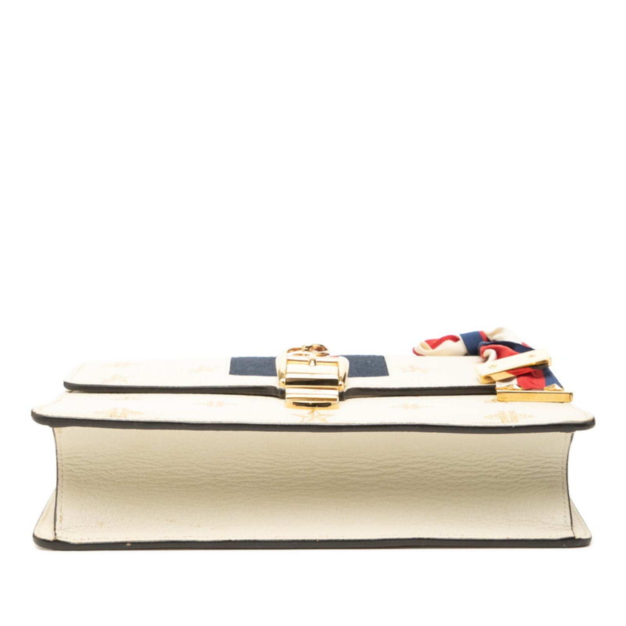 Gucci Ivory Multi-Color Leather Shoulder Bag (Pre-Owned)