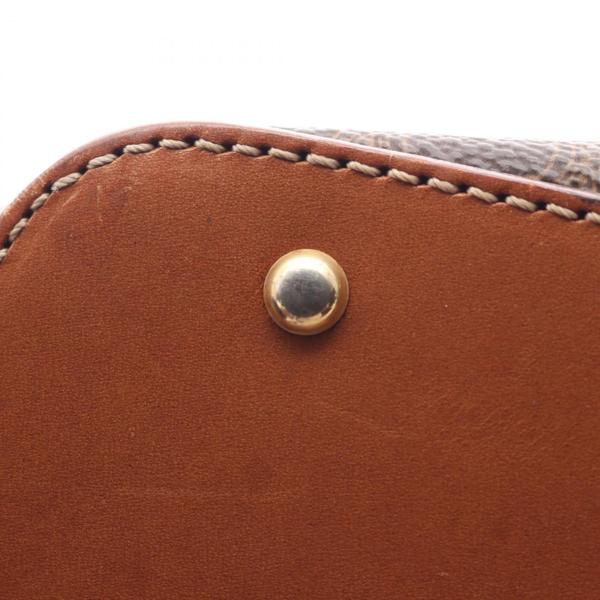 Celine Beige Brown Coated Canvas Handbag (Pre-Owned)