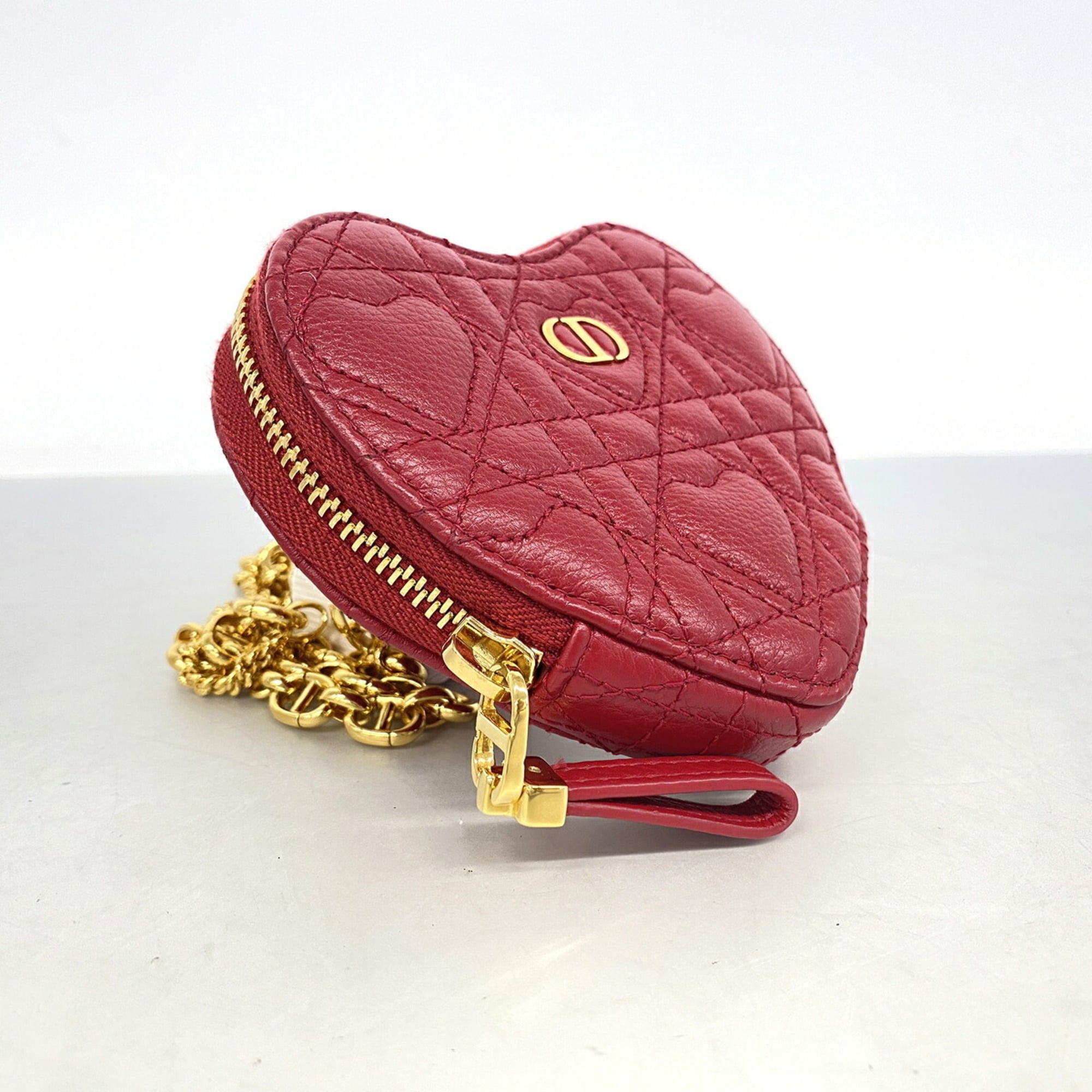 Christian Dior Red Color Leather Shoulder Bag (Pre-Owned)