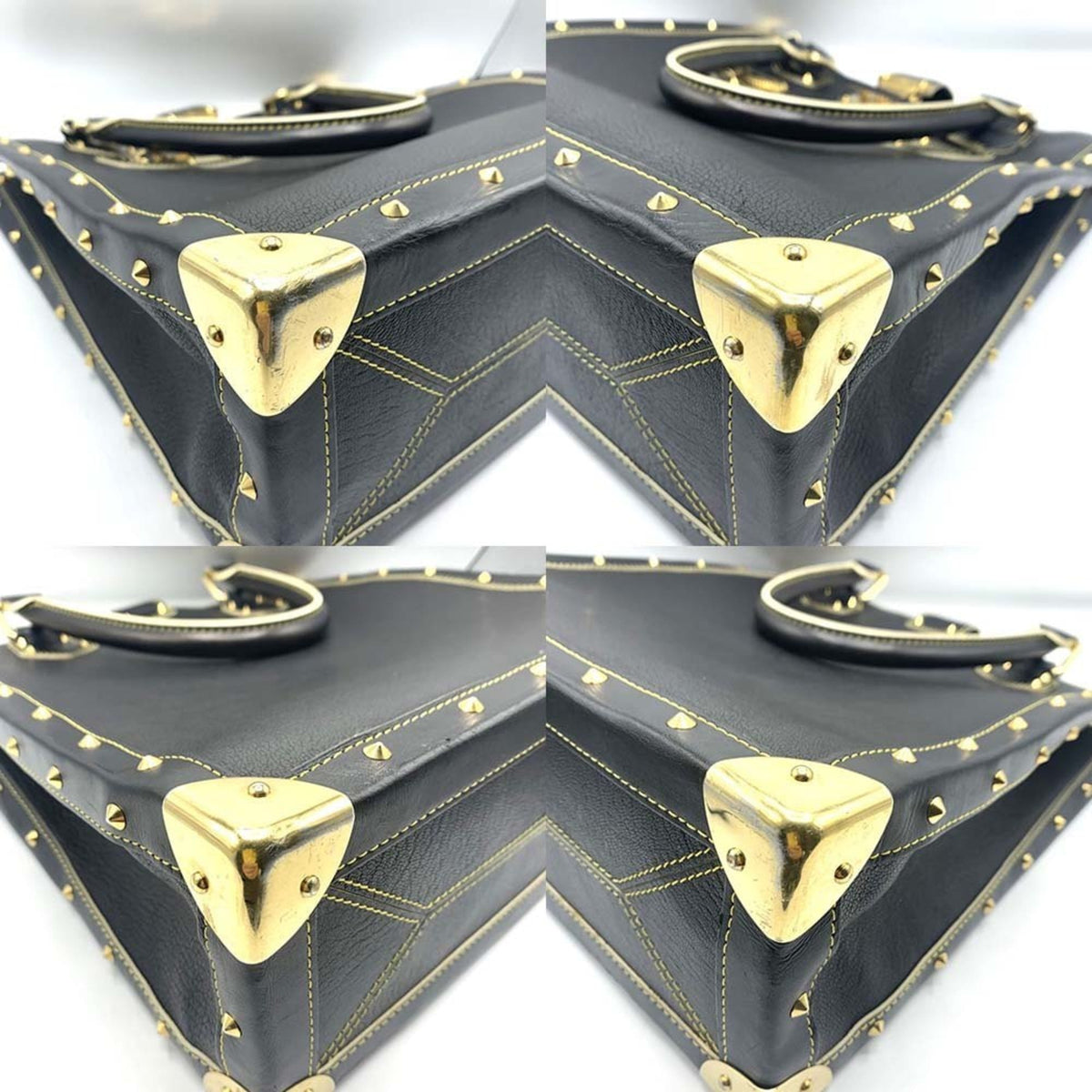 Louis Vuitton Black Suhali Leather Handbag Tote Bag (Pre-Owned)