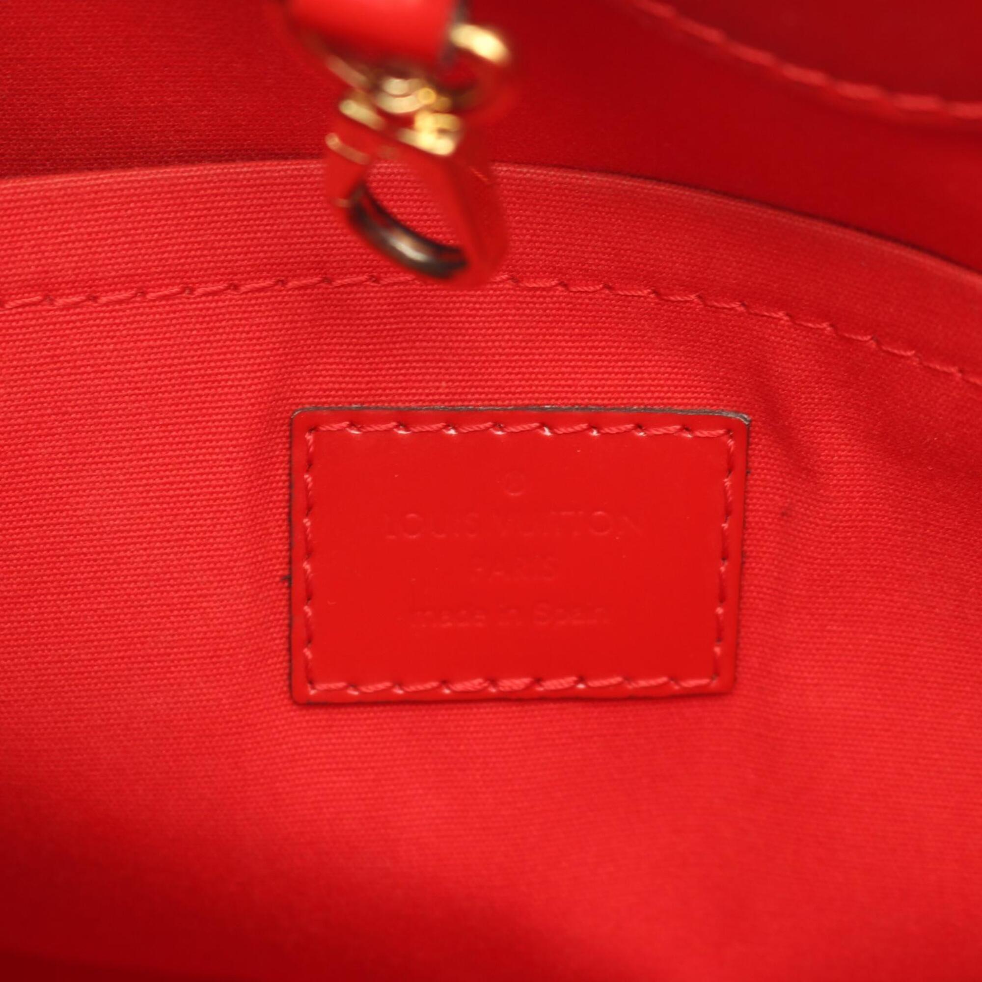 Louis Vuitton Cerise Red Color Vernis Leather Handbag (Pre-Owned)