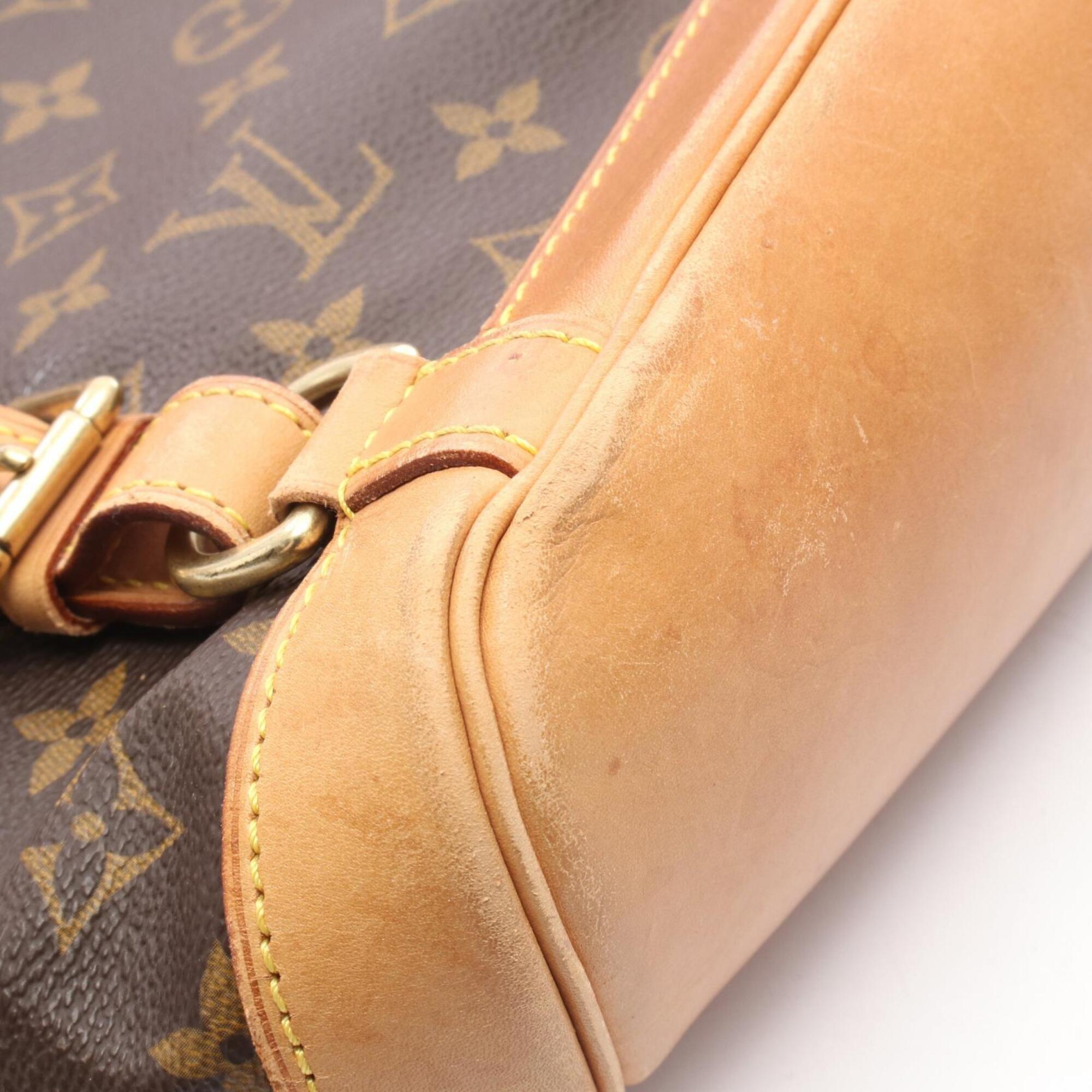 Louis Vuitton Brown Monogram Coated Canvas Backpack Handbag (Pre-Owned)