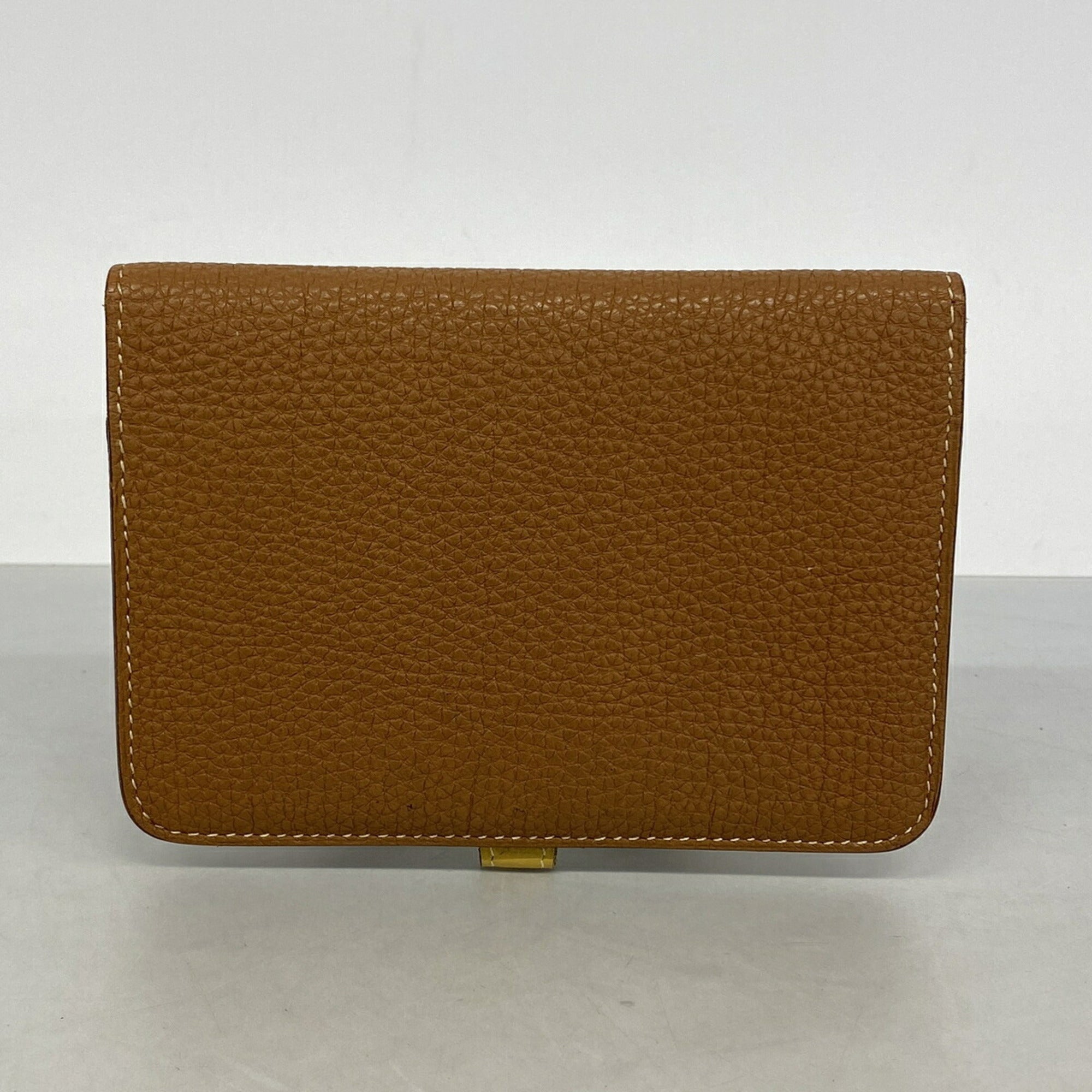 Hermes Gold Togo Leather Coin Purse/Coin Case (Pre-Owned)