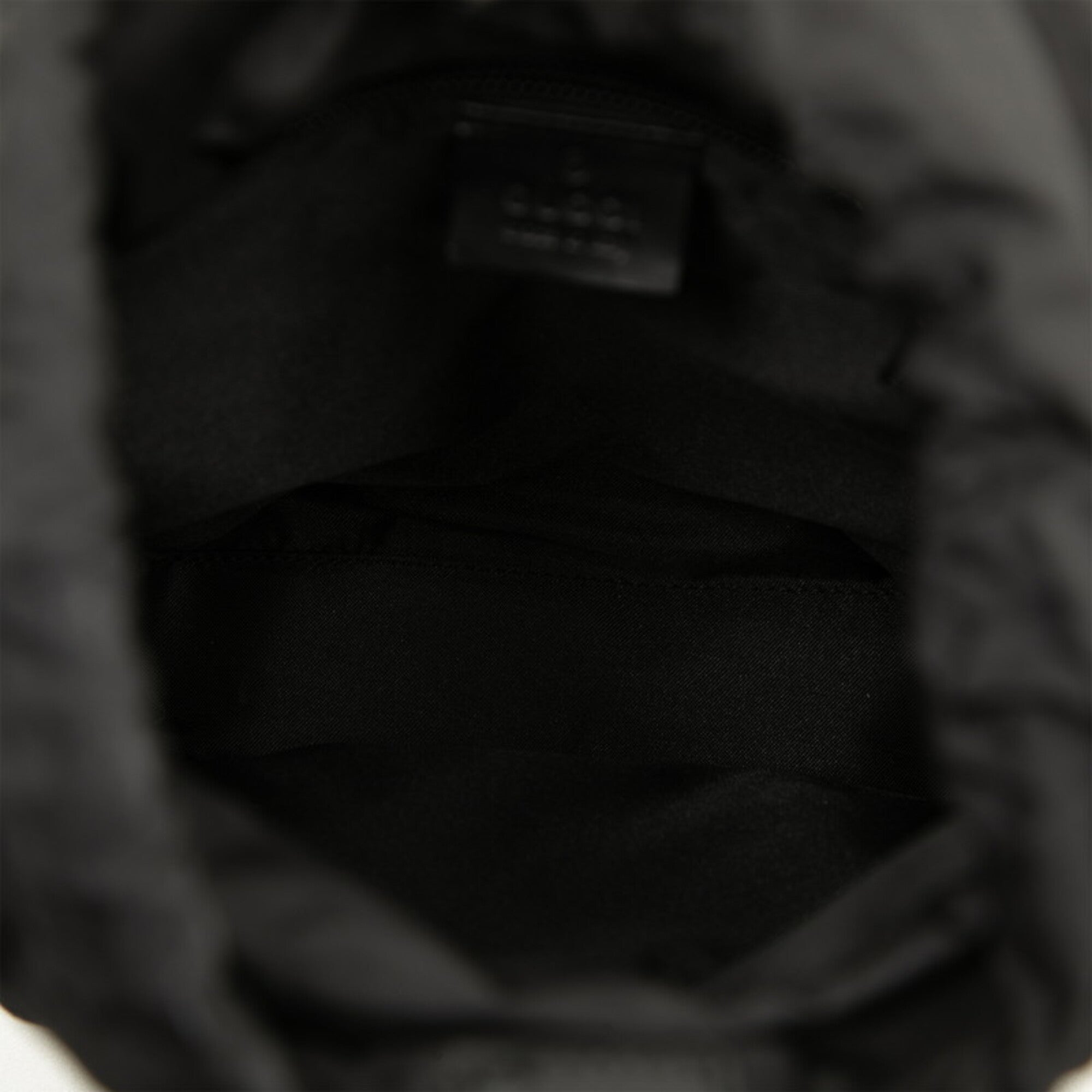 Gucci Black Canvas Leather Backpack (Pre-Owned)