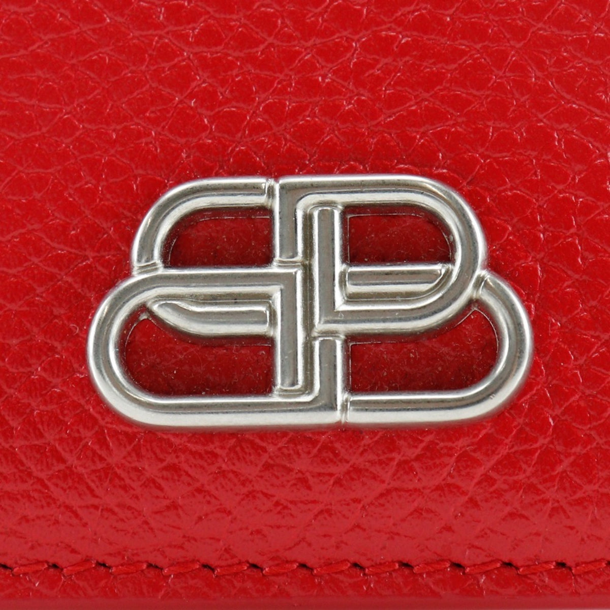 Balenciaga Red Color Leather Wallet (Bi-Fold) (Pre-Owned)
