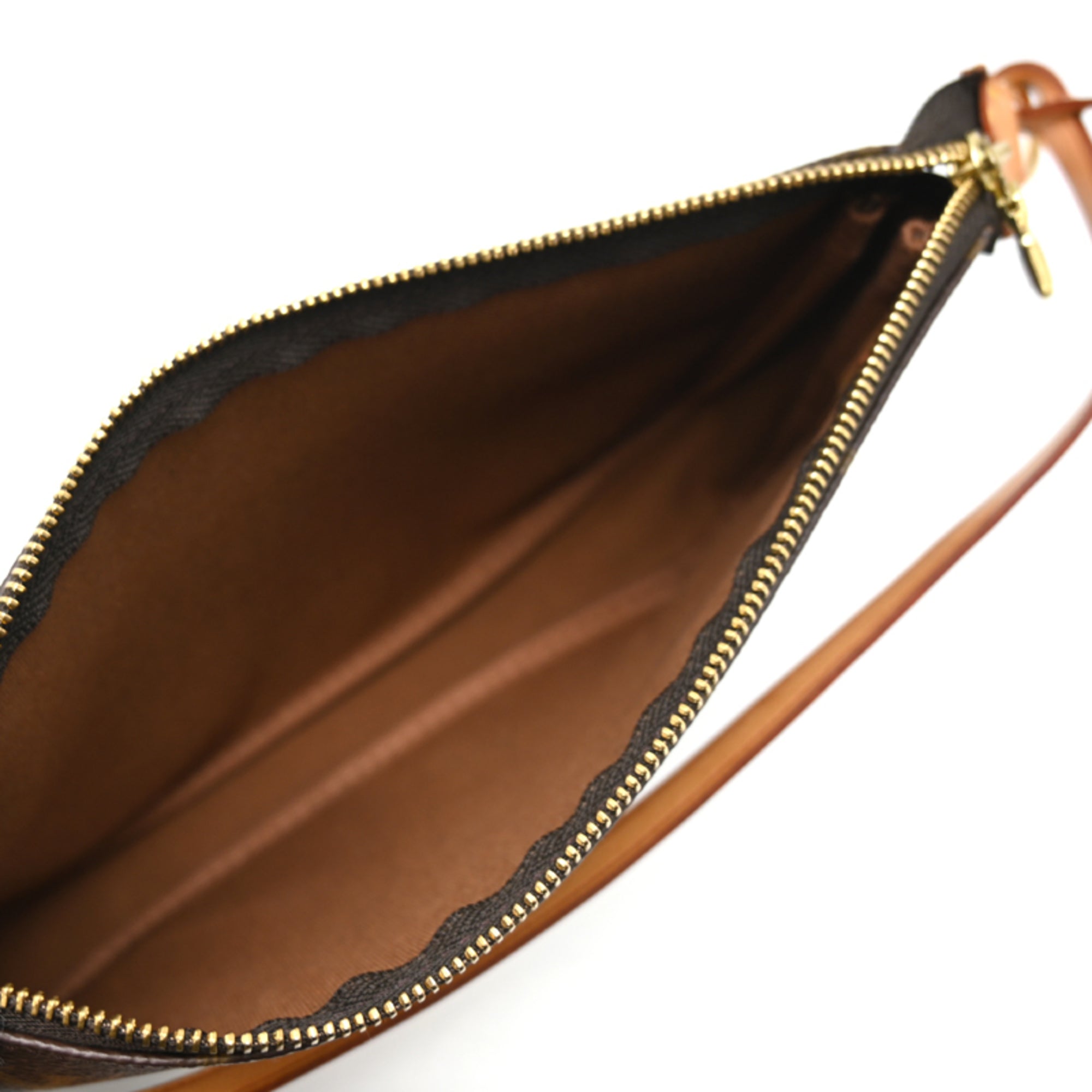 Louis Vuitton Brown Monogram Pochette Shoulder Bag (Pre-Owned)