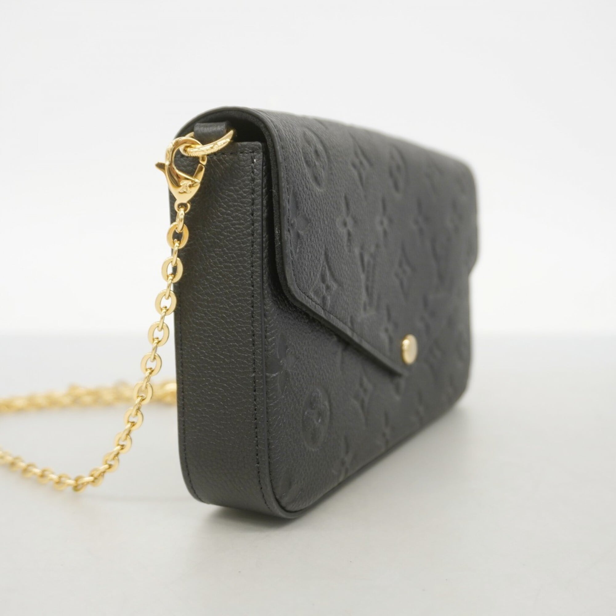 Louis Vuitton Noir Chain/Shoulder Wallet (Pre-Owned)