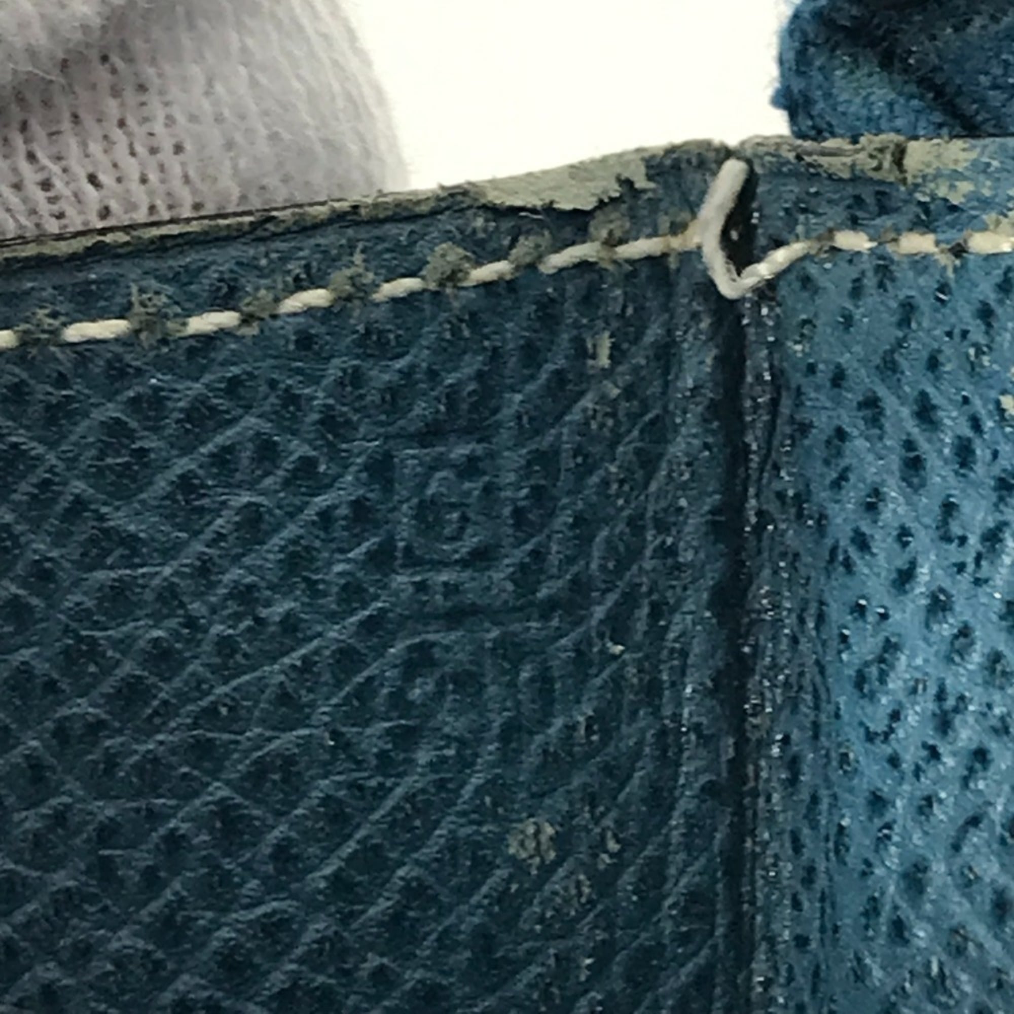 Hermes Blue Epsom Leather Clutch Bag Pouch (Pre-Owned)