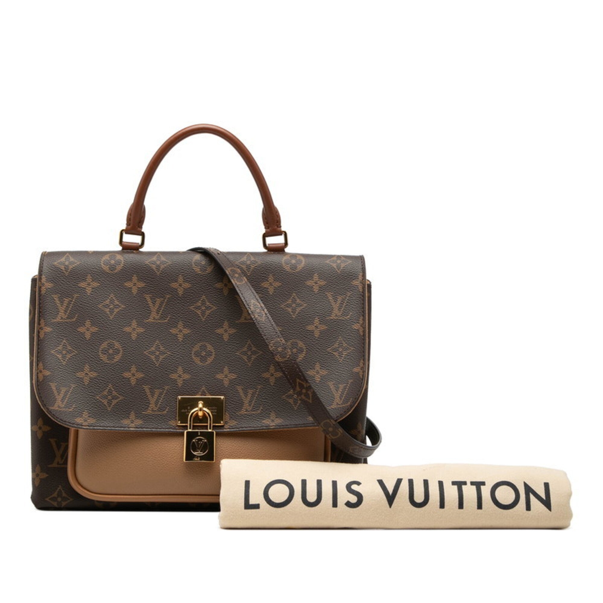 Louis Vuitton Brown Pvc Leather Handbag Shoulder Bag (Pre-Owned)