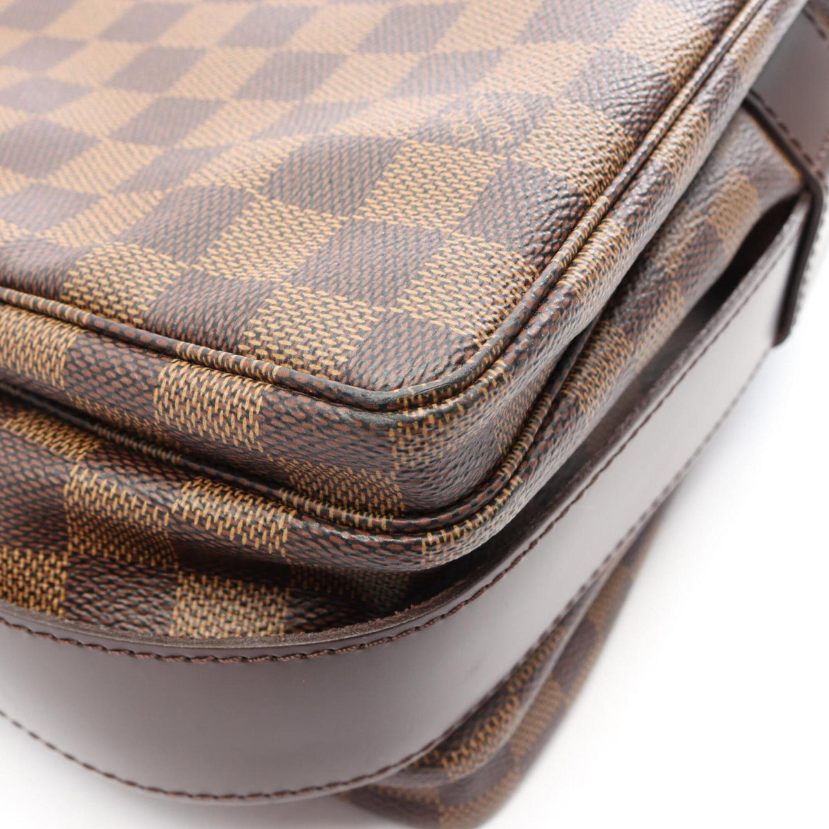 Louis Vuitton Brown Coated Canvas Pvc Leather Handbag Shoulder Bag (Pre-Owned)