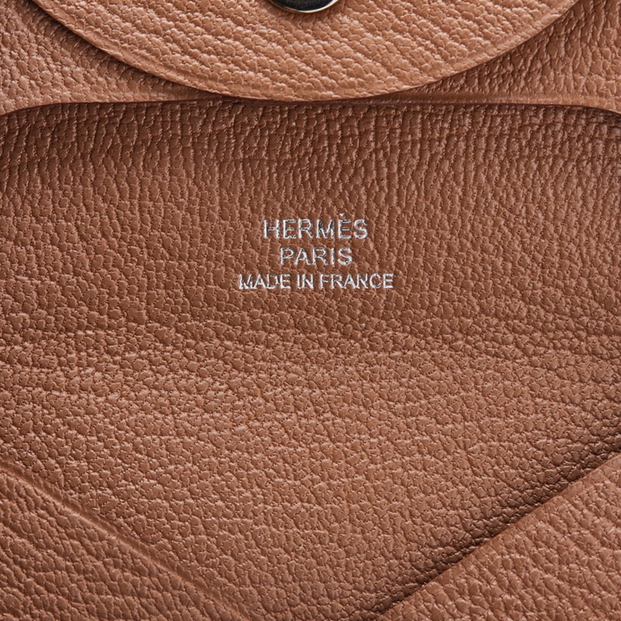 Hermes Brown Chevre Leather Coin Purse/Coin Case (Pre-Owned)