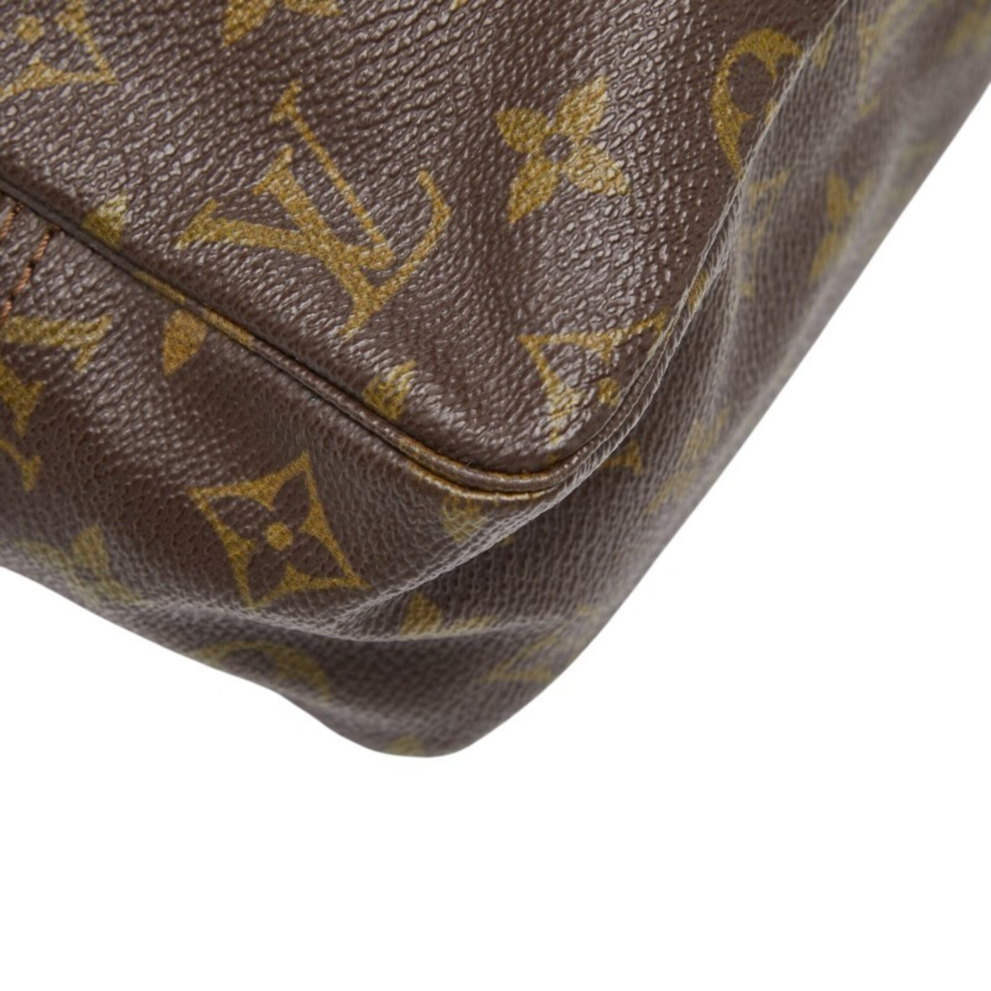 Louis Vuitton Brown Pvc Leather Clutch Bag (Pre-Owned)