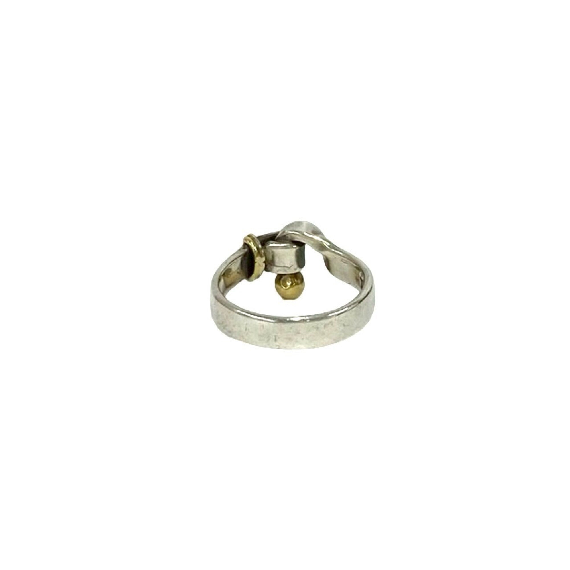 Tiffany Gold Silver Yellow Gold (18K) Silver 925 Band Ring (Pre-Owned)