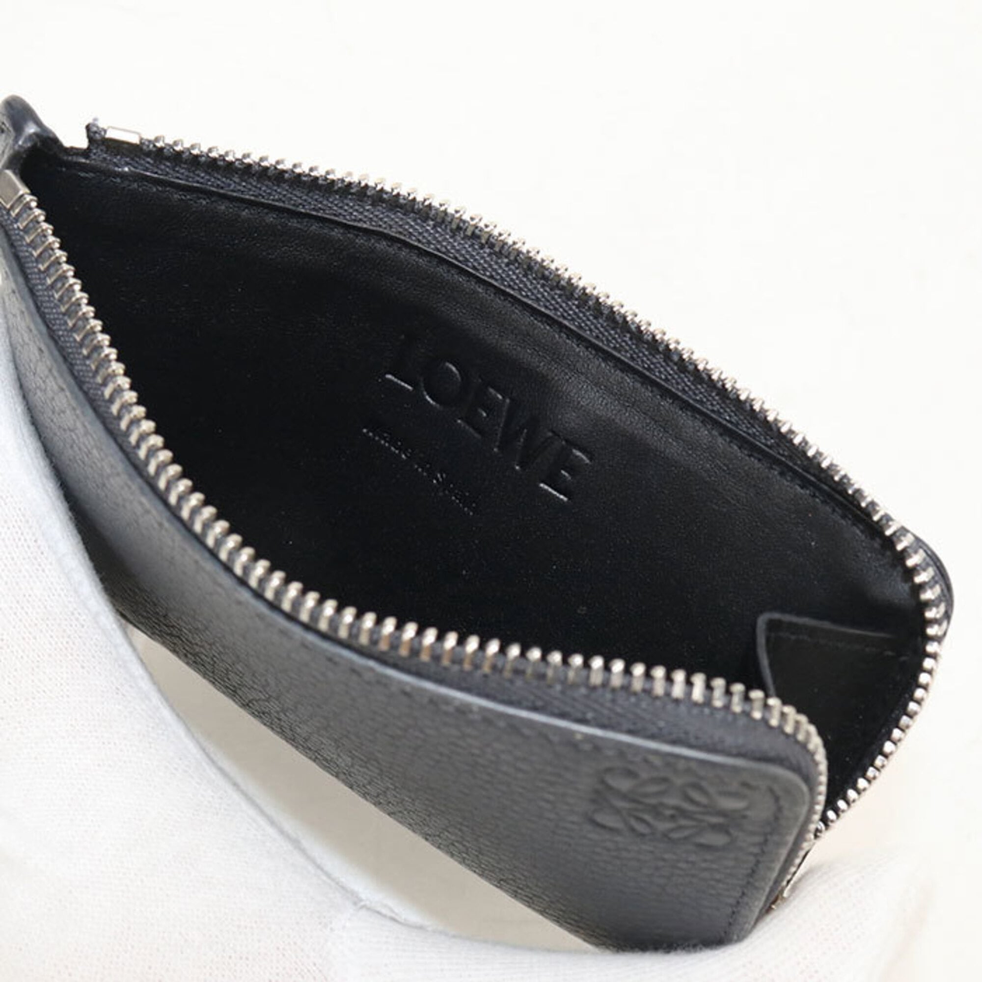 Loewe Gray Coin Purse/Coin Case (Pre-Owned)