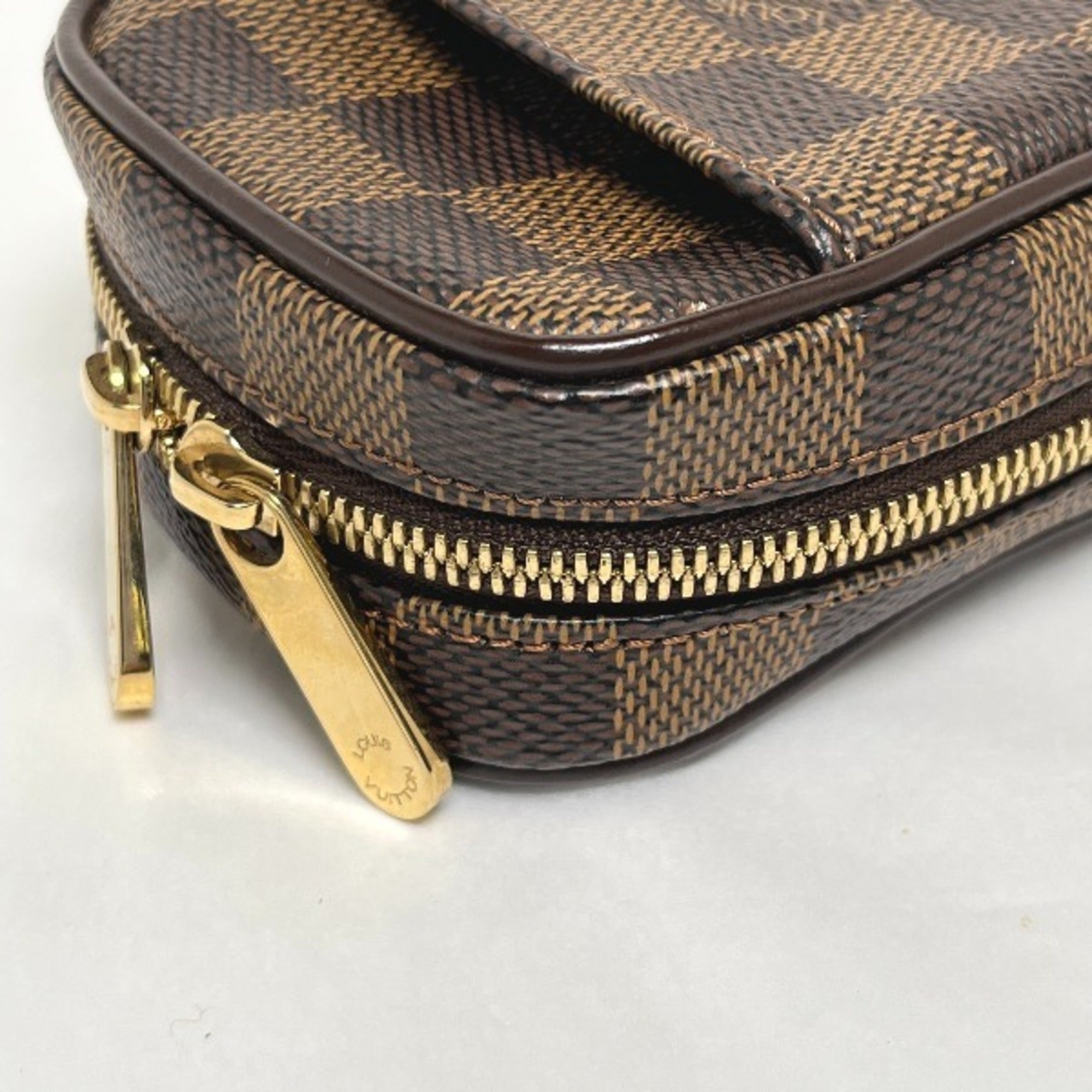 Louis Vuitton Brown Damier Canvas Pouch (Pre-Owned)